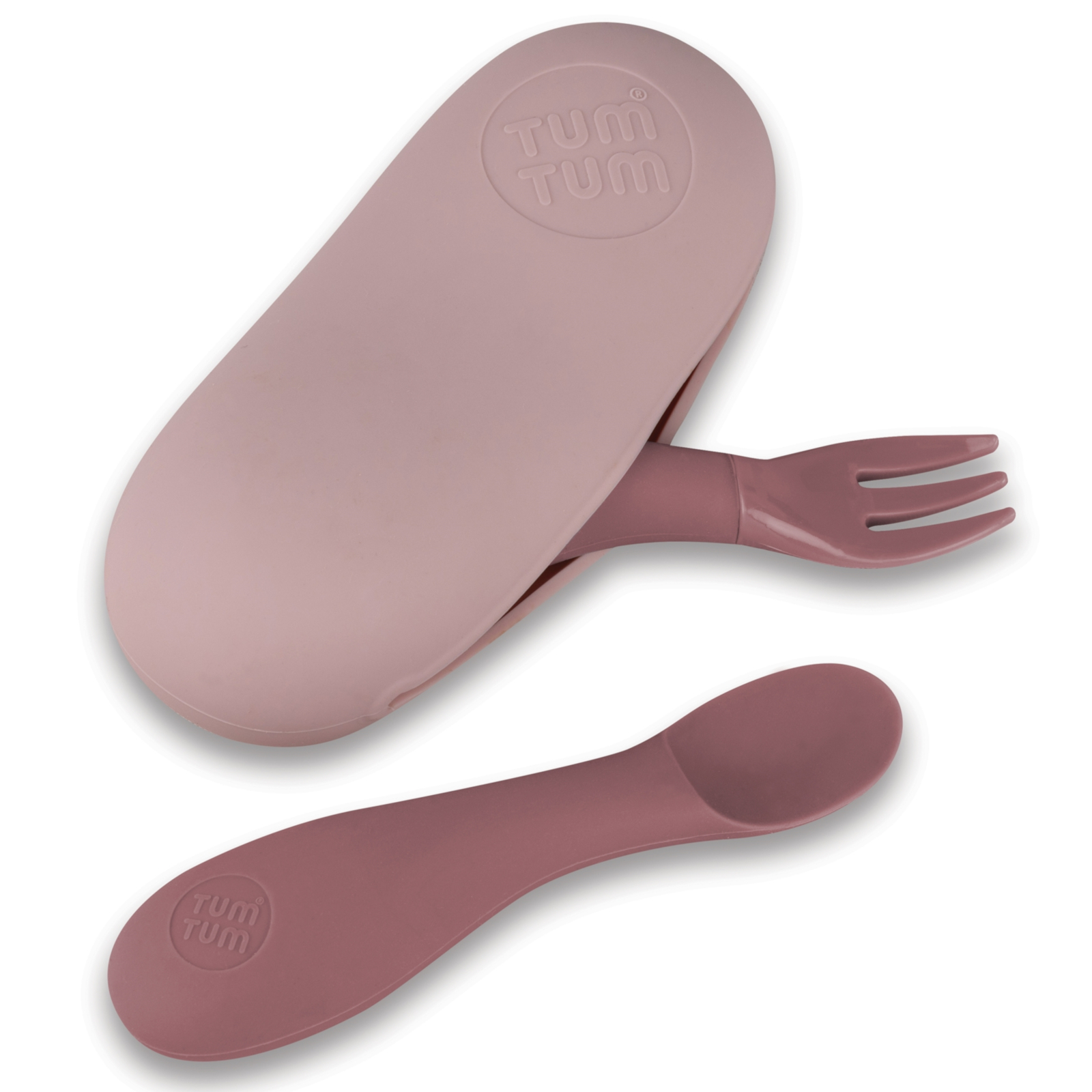 TUM TUM Esslernbesteck mit Box pink