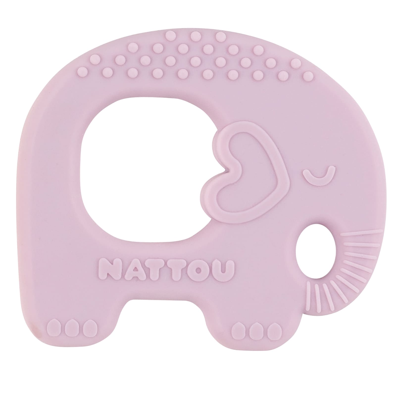 NATTOU SILIKON Beissring Elefant lila