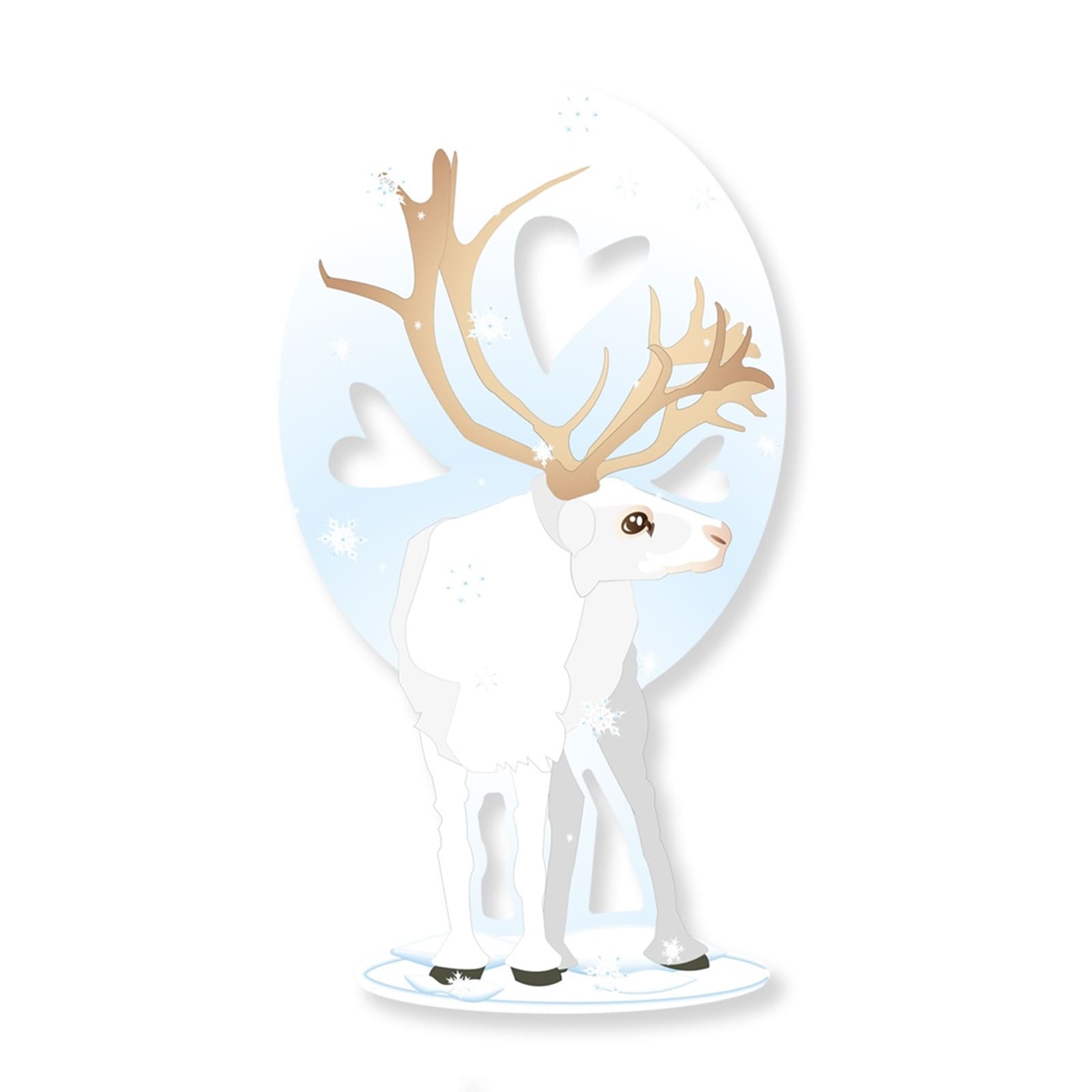 VALENTINES FOREST Magnetischer Schneehirsch