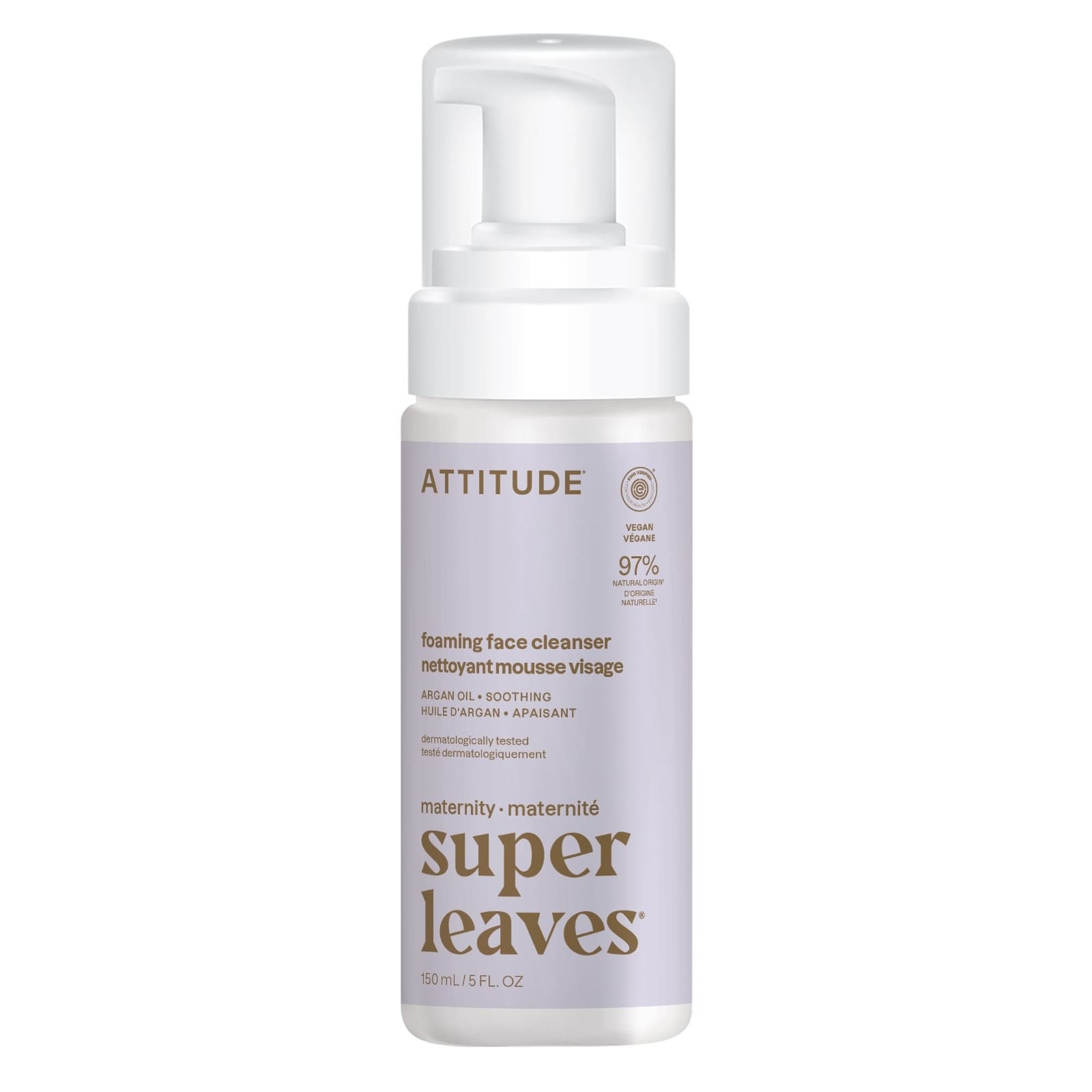 ATTITUDE Super Leaves maternity Schäumender Gesichtsreiniger mit Arganöl 150ml