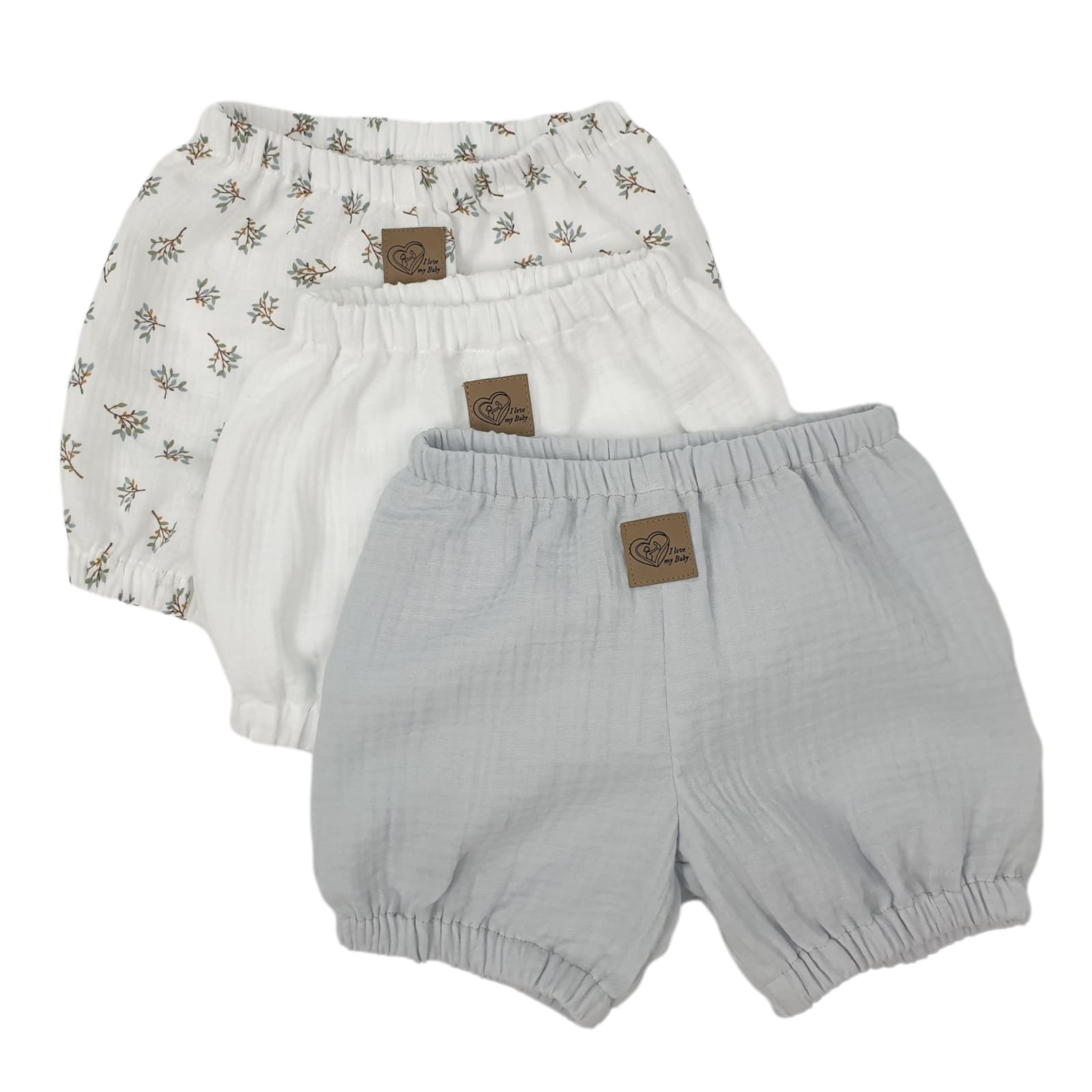 BISAL Pumpshorts 3er Set blau
