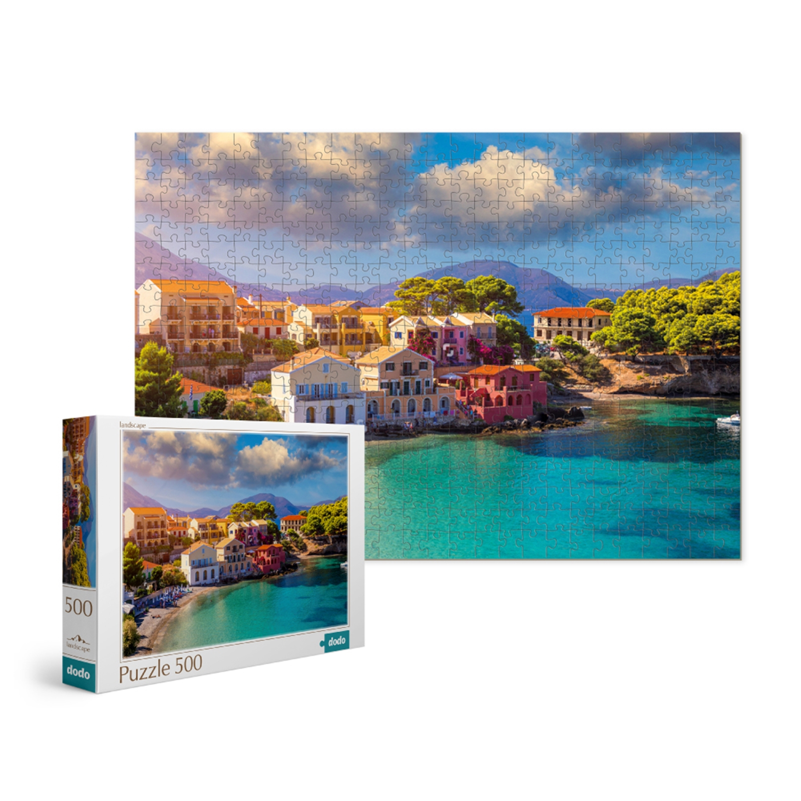 DODO Puzzle Village Asos Grèce 500 éléments, 8a+