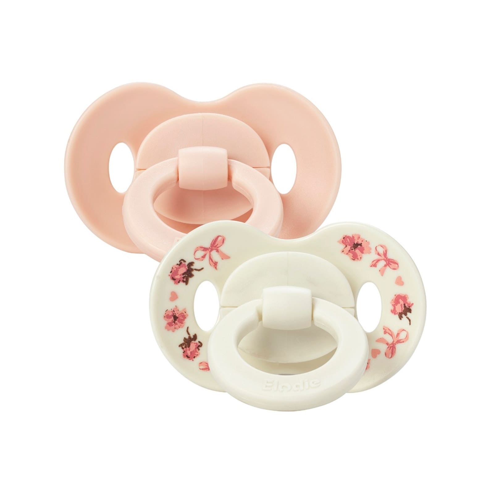 ELODIE Schnuller symmetrisch Silikon Binky River Rose 0-6M 2er Pack