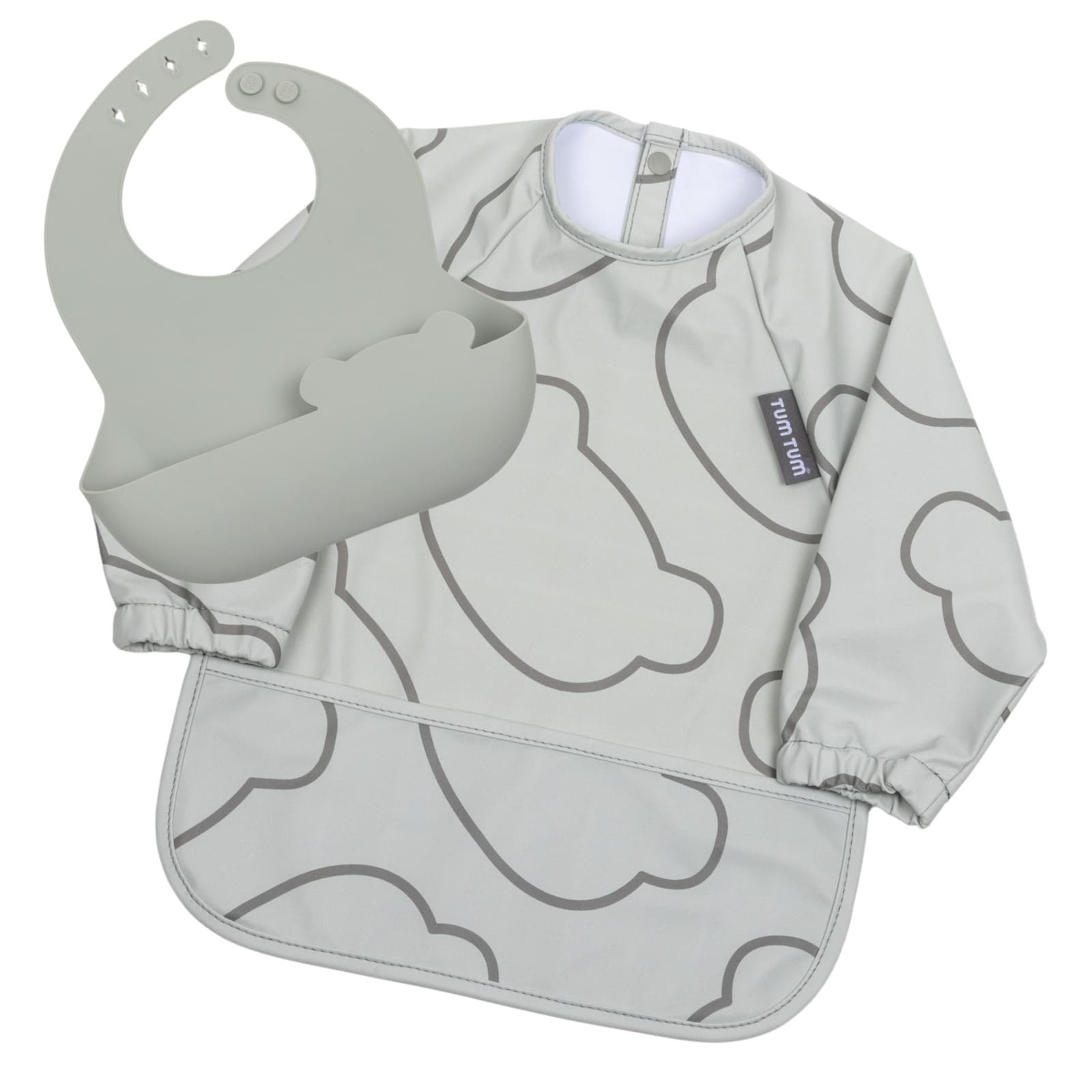 TUM TUM Lätzchenset 2in1 grau