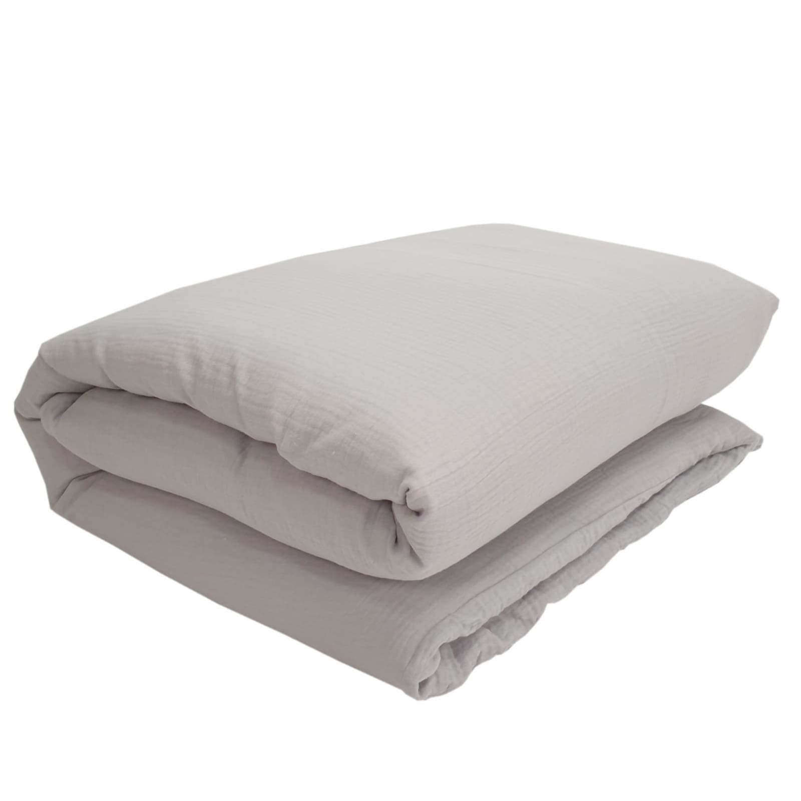 KULI-MULI Housse de couette coton gris 100 x 135 cm