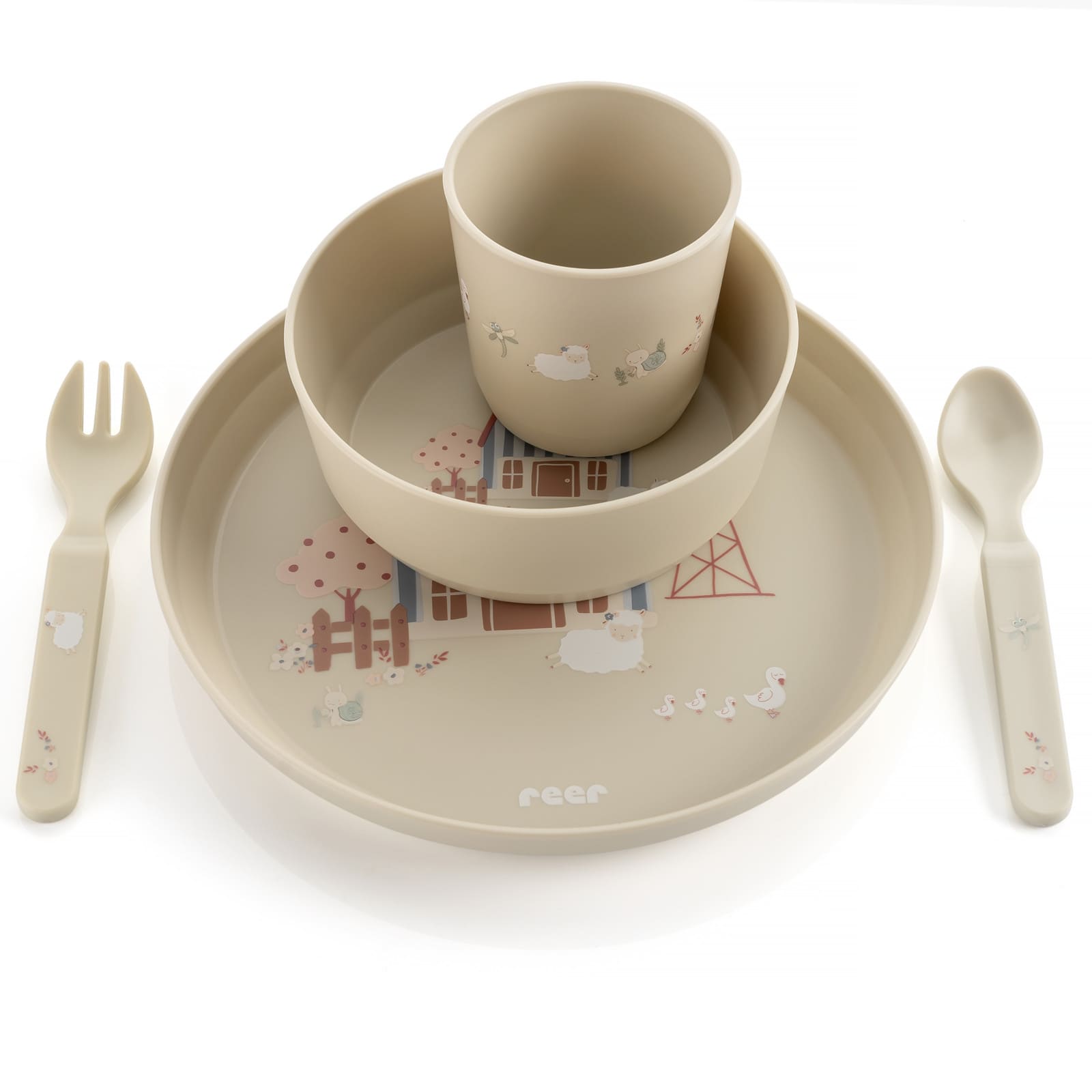 REER Kindergeschirrset Little Farm