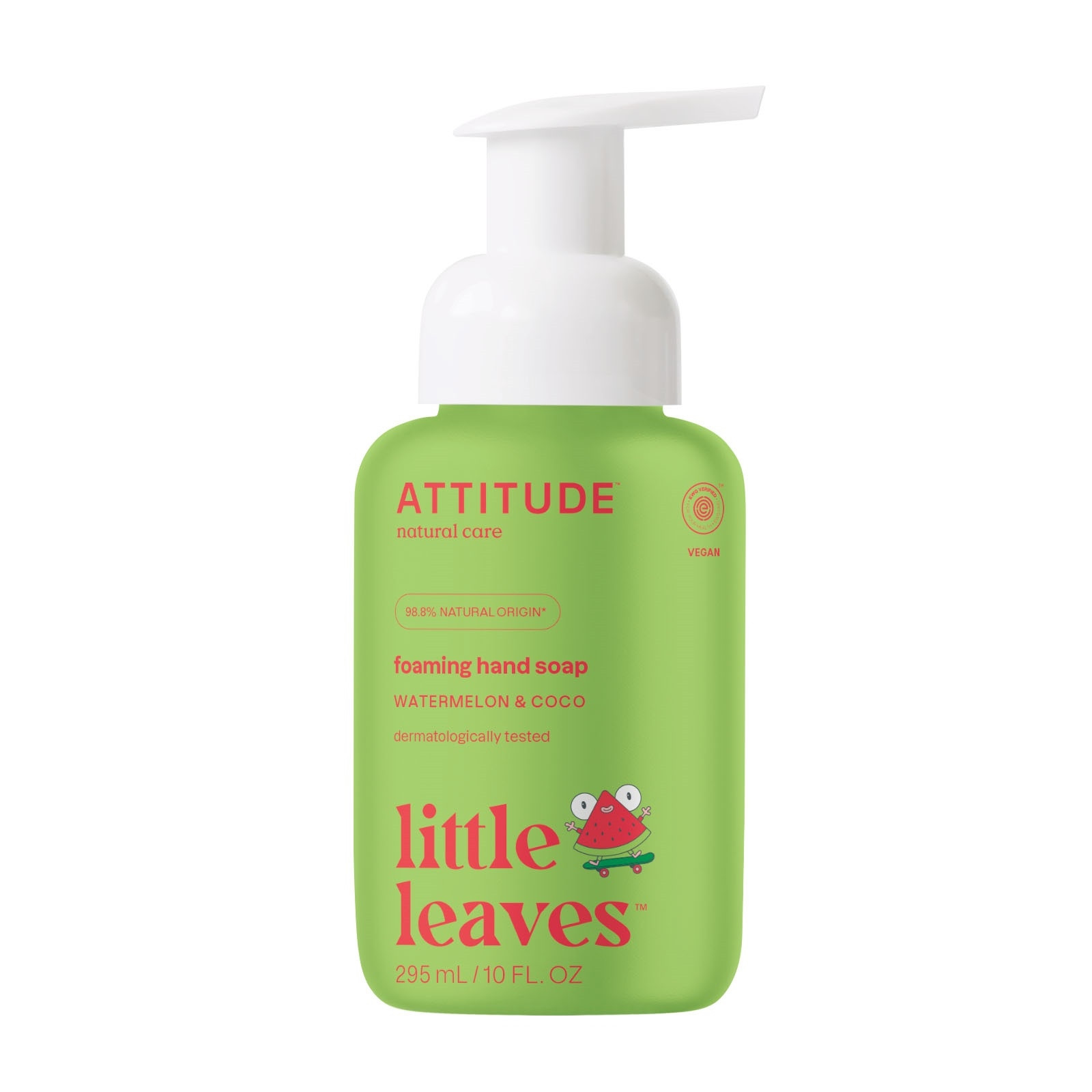 ATTITUDE Schaumhandseife Wassermelone-Kokosnuss LittleLeaves, 295 ml