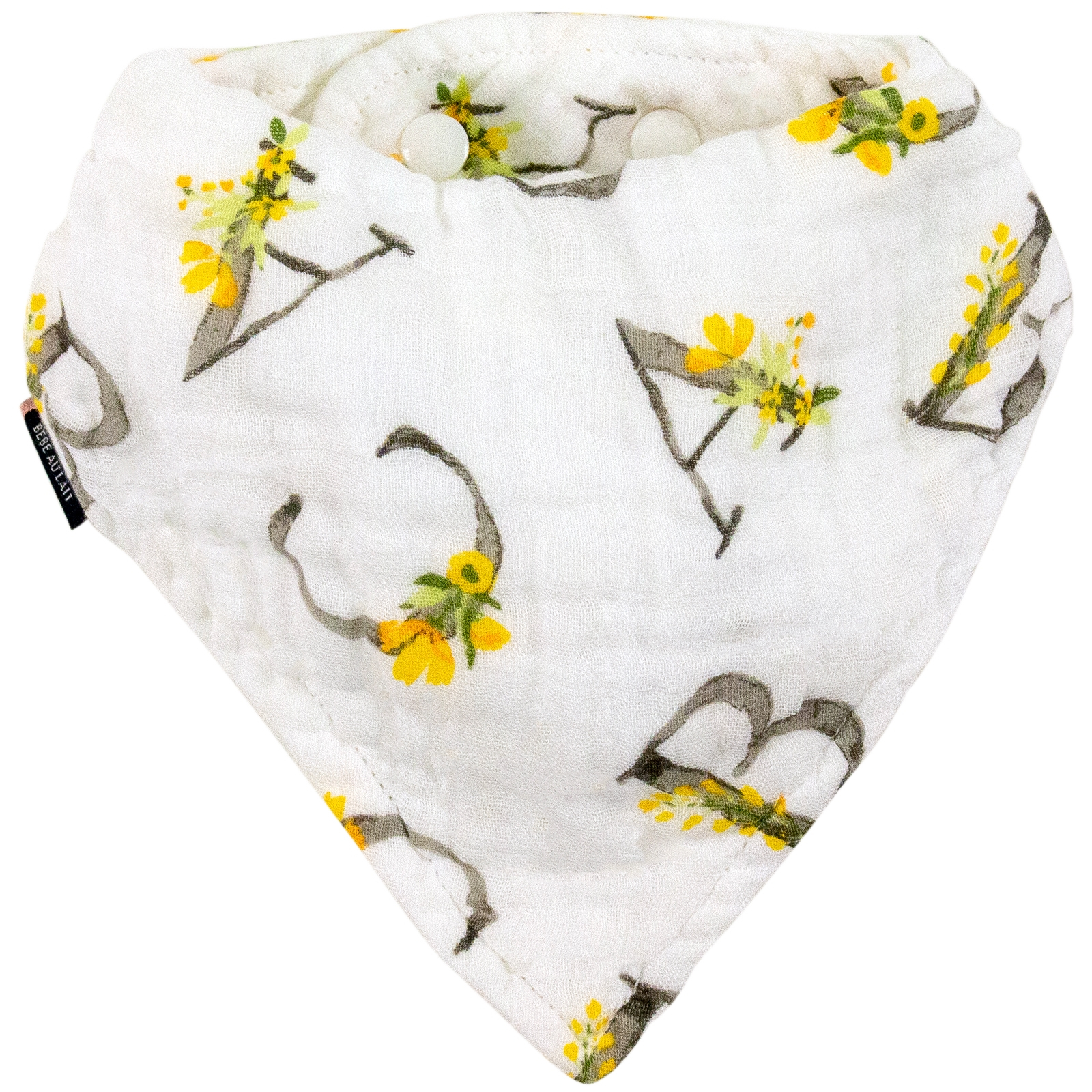 BEBE AU LAIT Bandana-Lätzchen Oh-So-Soft Floral Alphabet