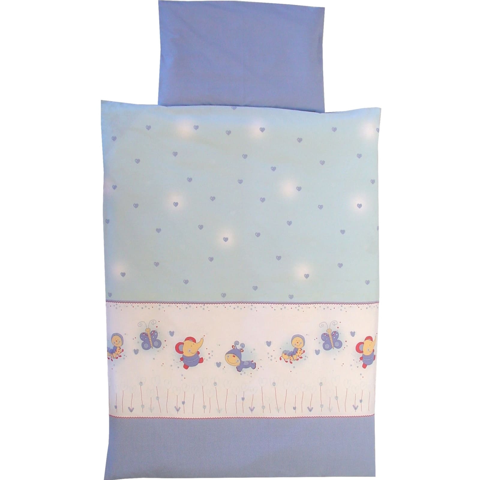 KULI-MULI Linge de lit Love Pets blue 80 x 80 cm