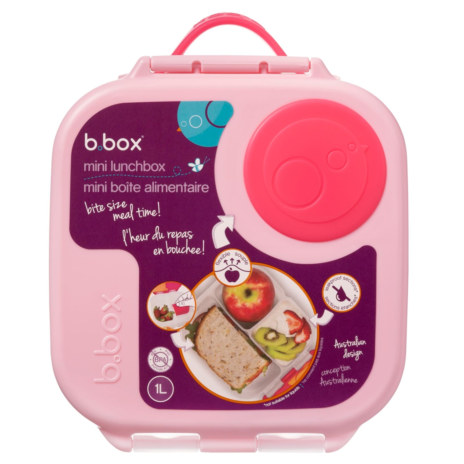 B.BOX Mini Lunchbox 1L Flamingo Fizz