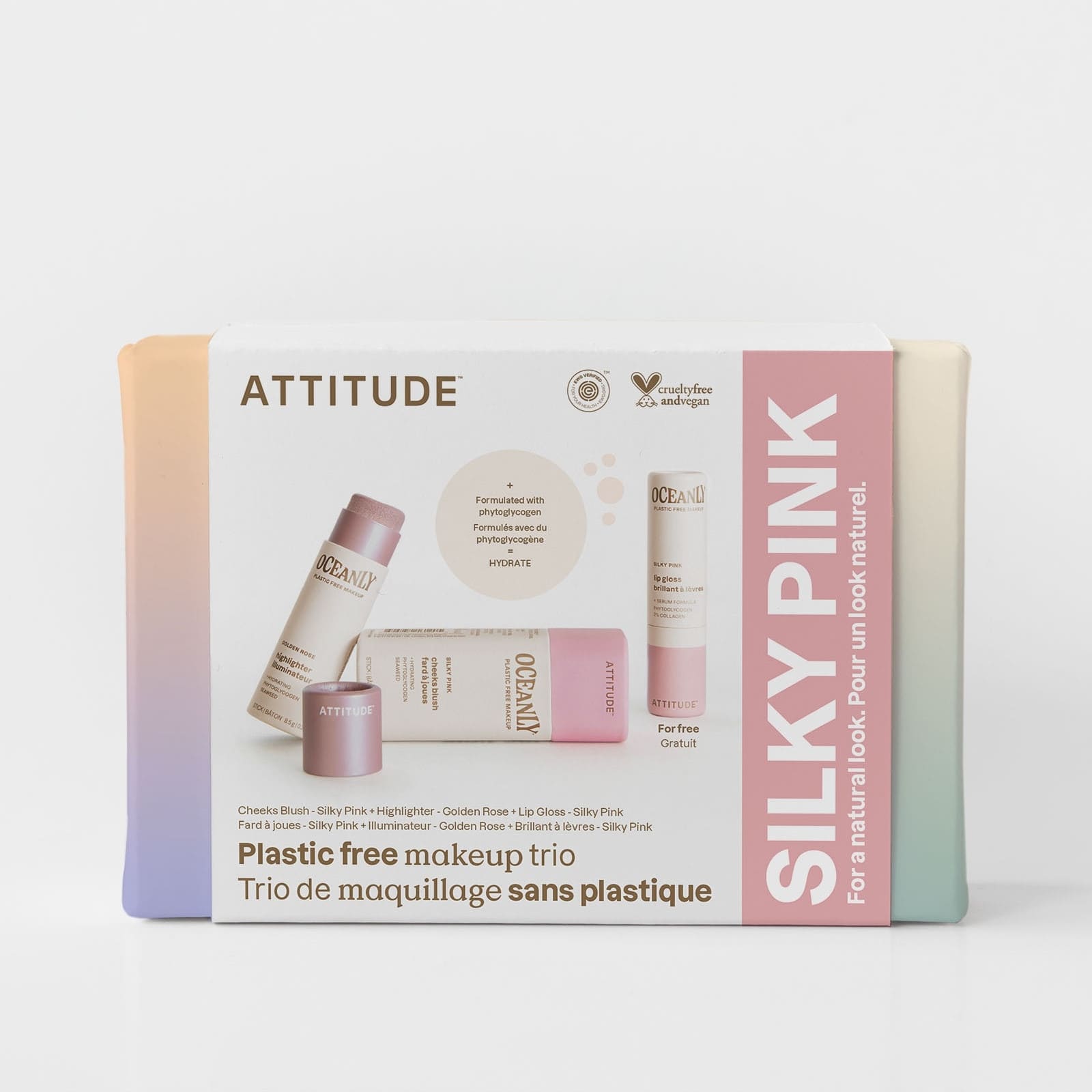 ATTITUDE Oceanly Coffret Minis Silky Pink