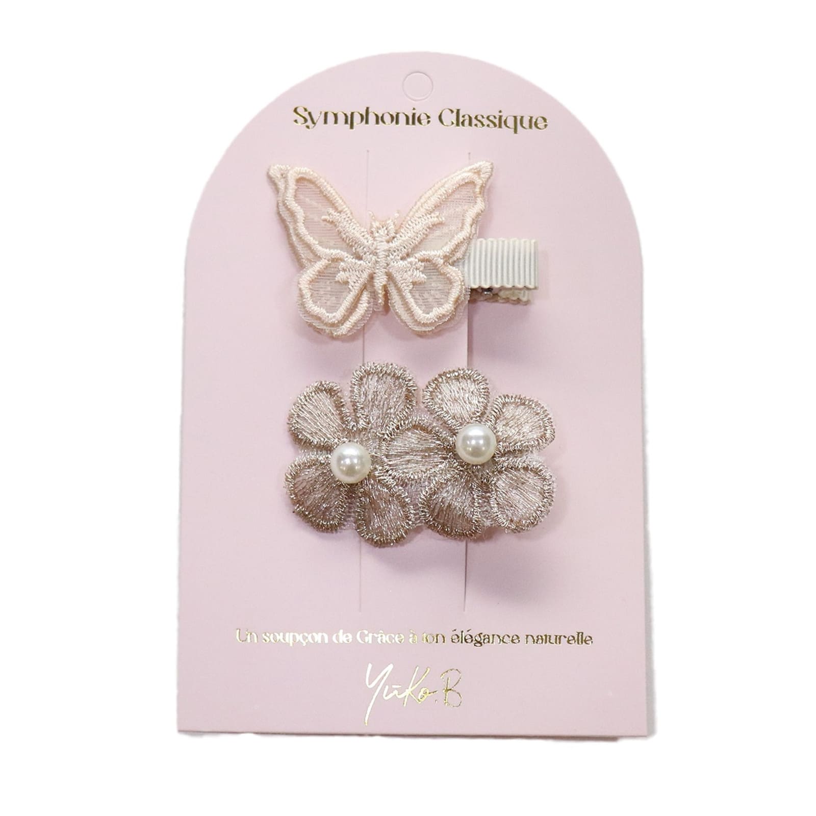 YUKO.B Barrettes cheveux 2 pcs. Classique