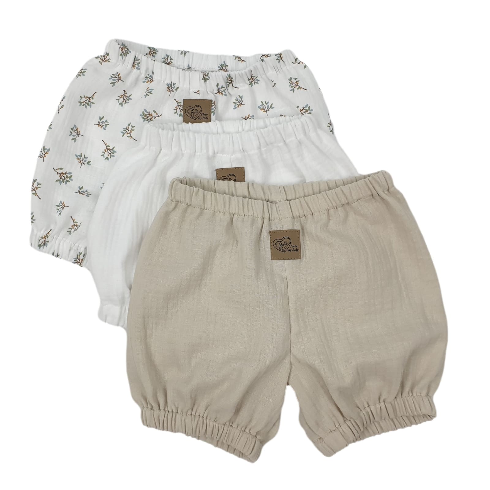 BISAL Pumpshorts 3er Set beige