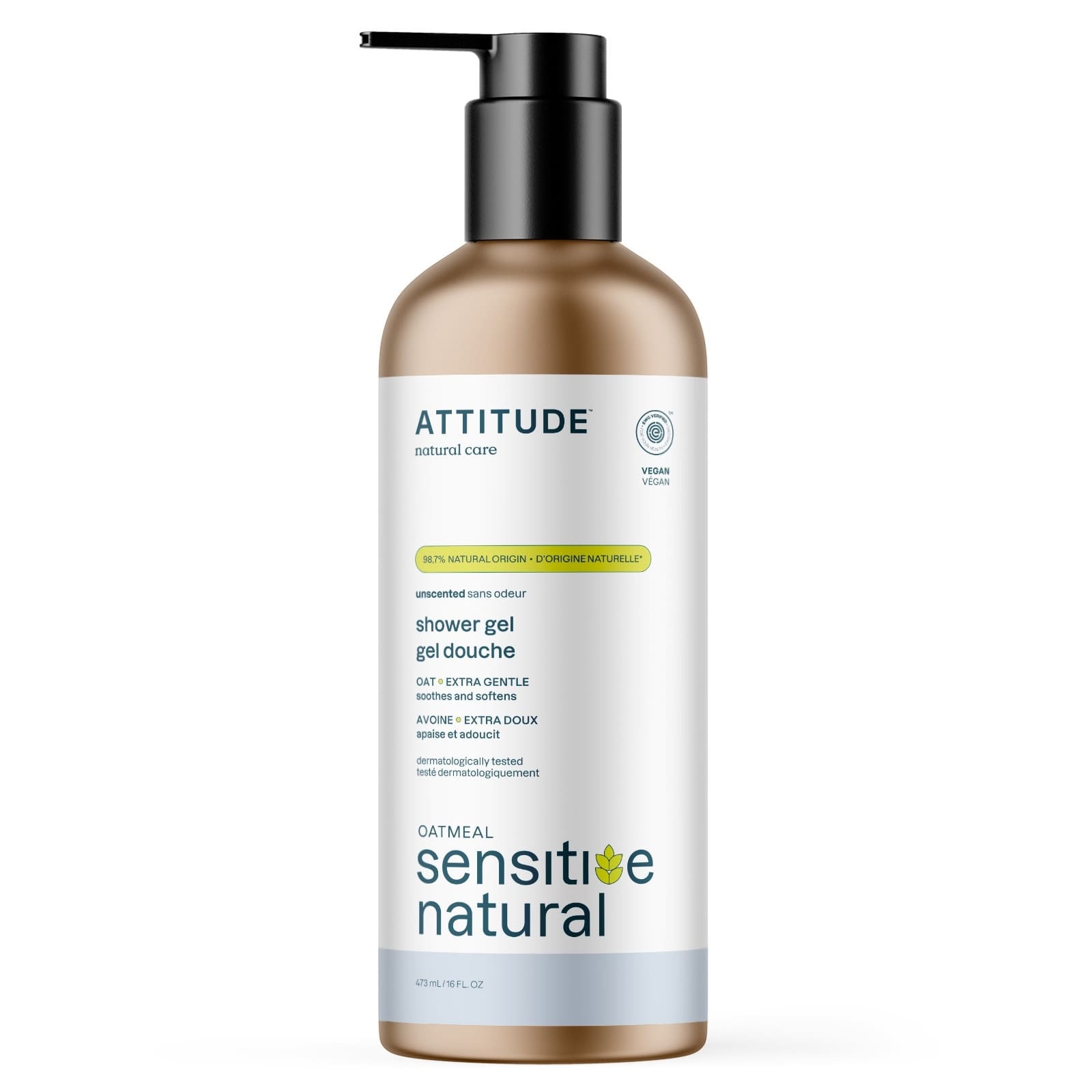 ATTITUDE sensitive natural Gel douche sans odeur 473ml