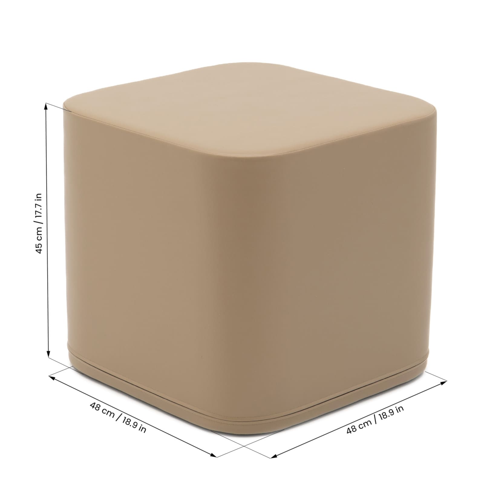 IGLU Tabouret de jeu Cube Large beige