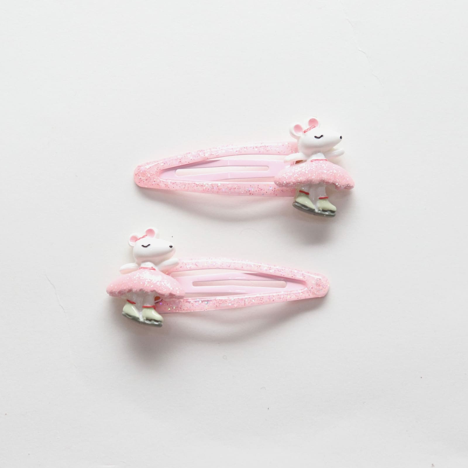 YUKO.B Barrettes cheveux 2 pcs. Lapins ballerines