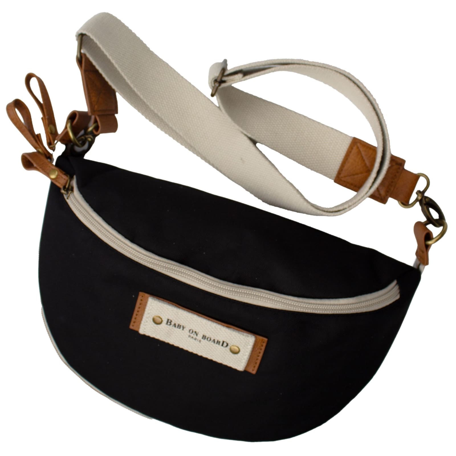 BABY ON BOARD Mini Wickeltasche Armelle schwarz