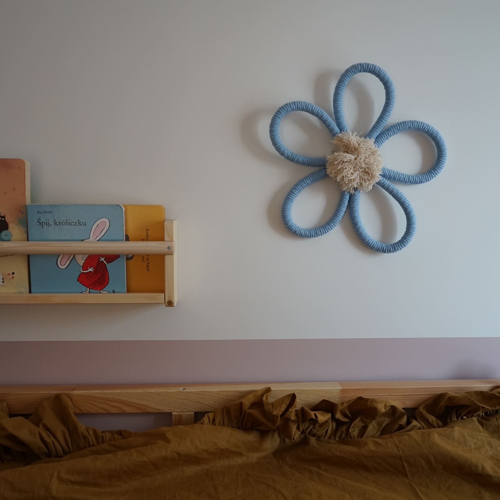 LIL'THINGS Fleur Boho décoration murale bleu