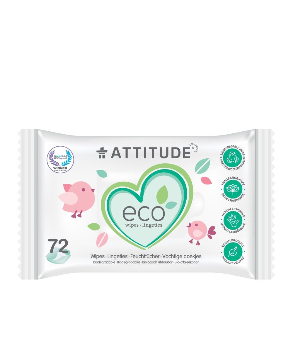 ATTITUDE Feuchttücher, 72 Stk.