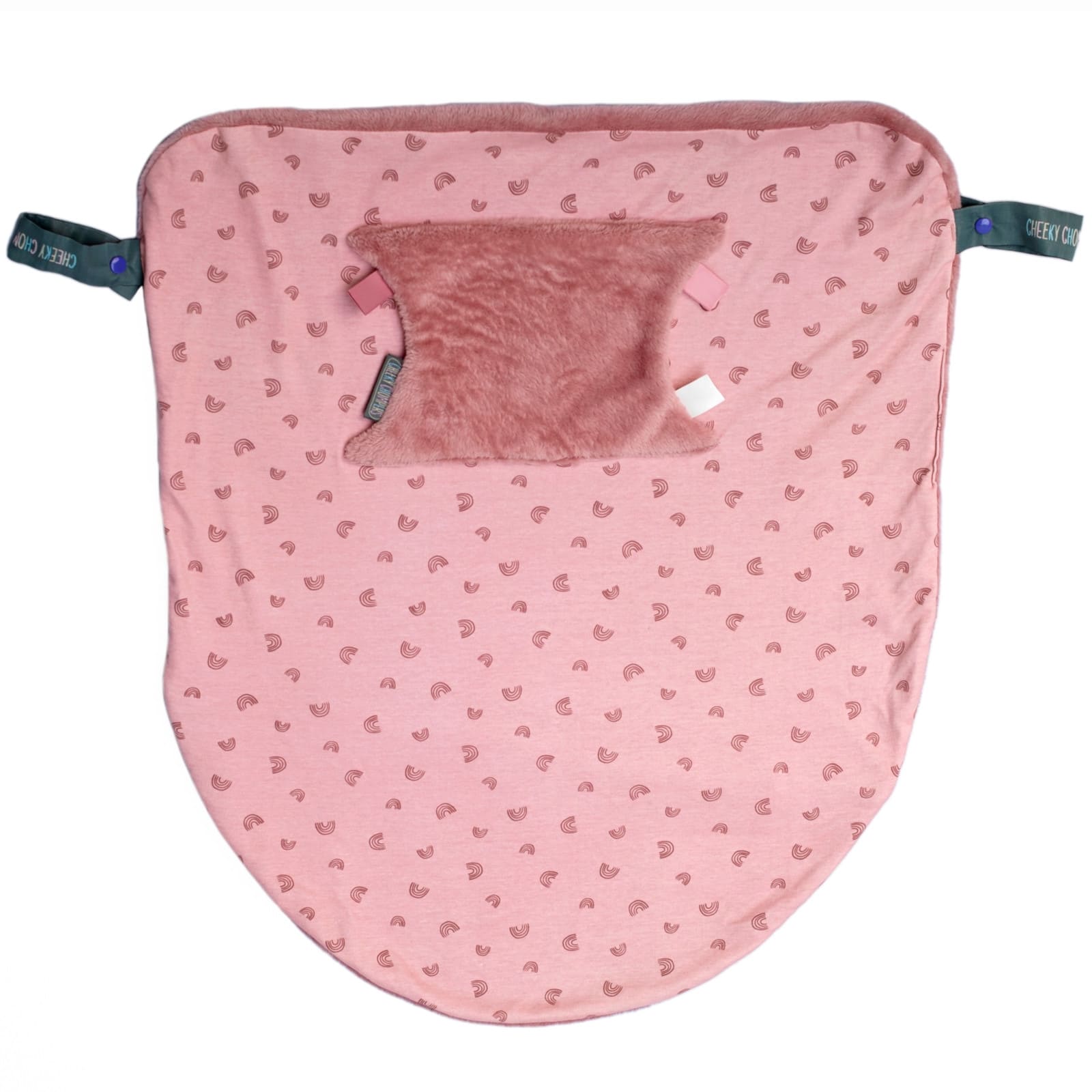 CHEEKY CHOMPERS Befestigbare Babydecke Rainbow Rose