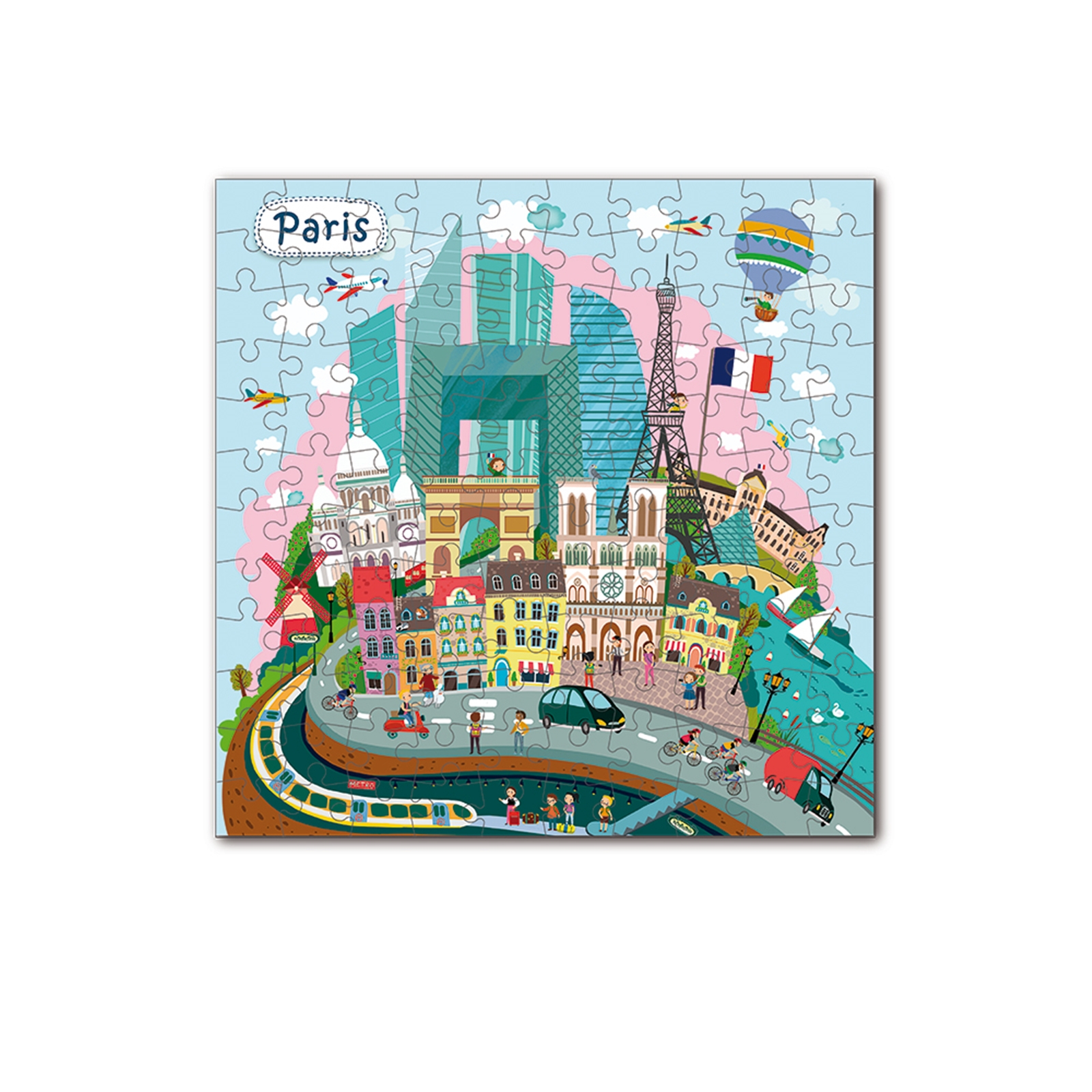 DODO Puzzle Ville Paris 64 éléments, 4a+