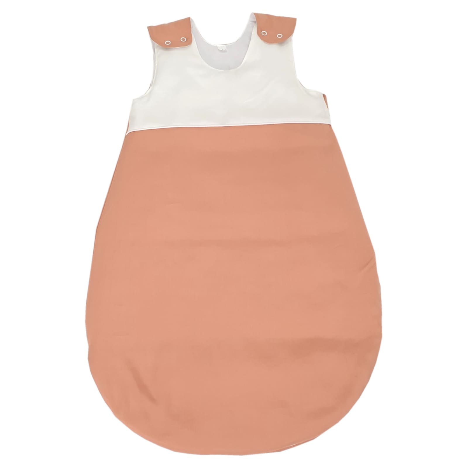 KULI-MULI Ganzjahresschlafsack Lyocell 90 cm ecru-lachs