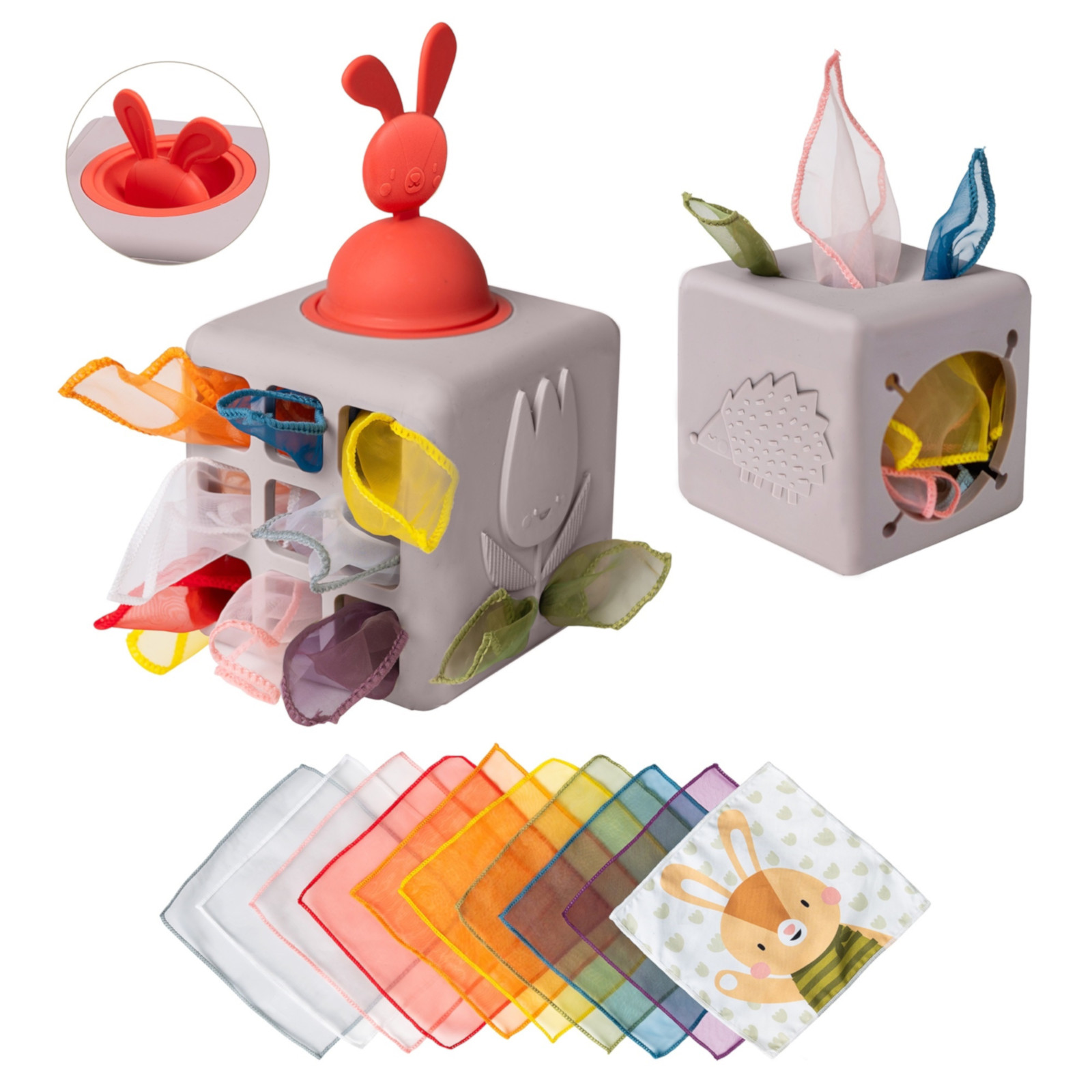 TAF-TOYS Tücherbox Pop Up, 12M+