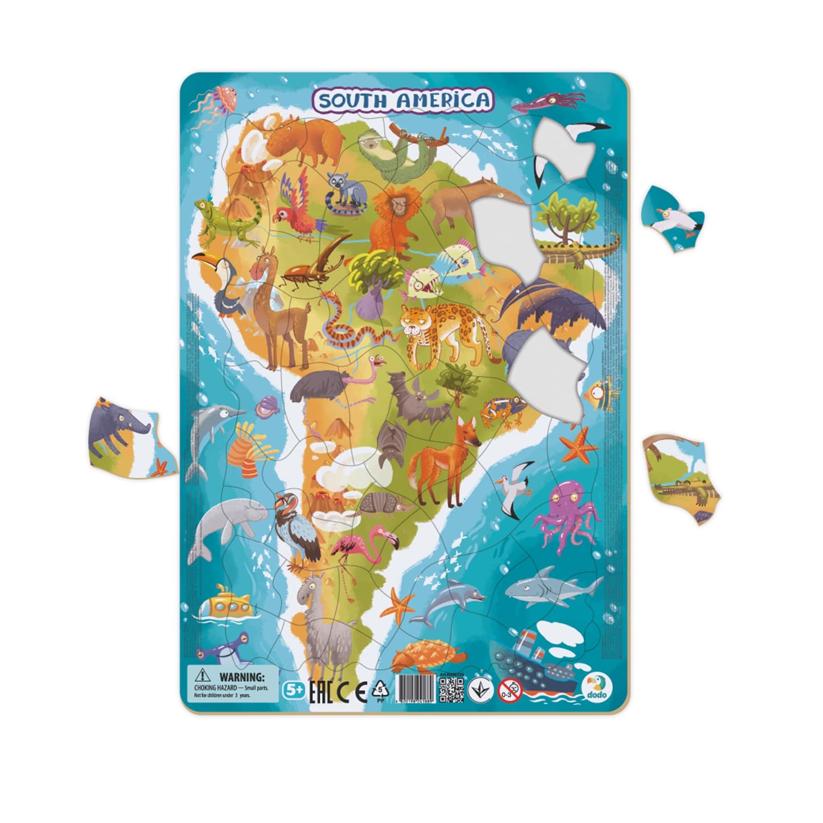 DODO Puzzle cadre Amérique du Sud 53 éléments, 5a+