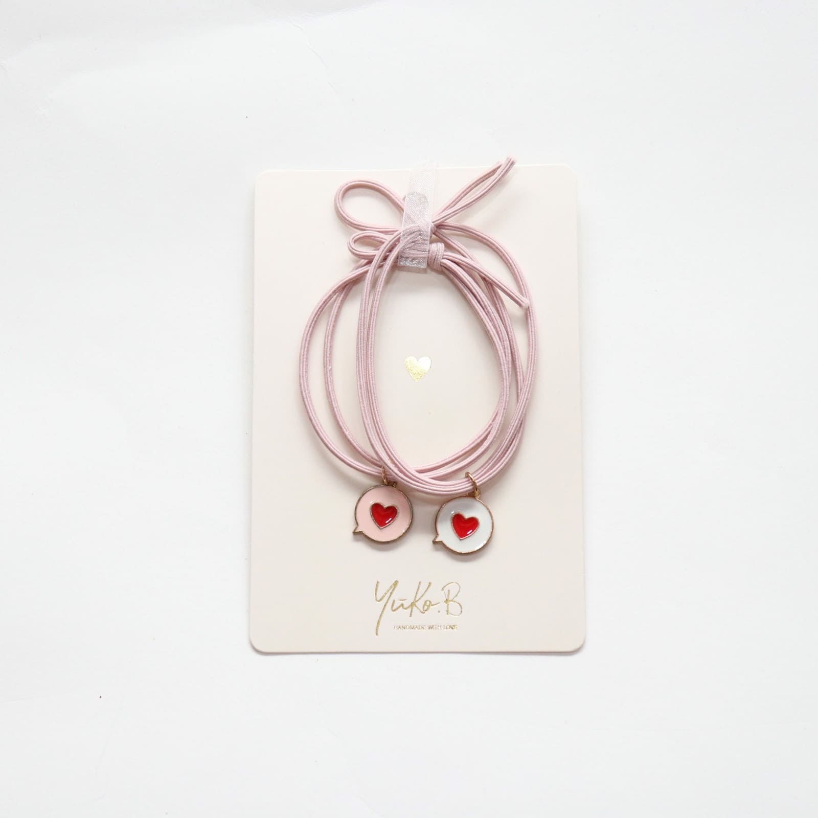 YUKO.B Haargummi 2er Pack Liebe