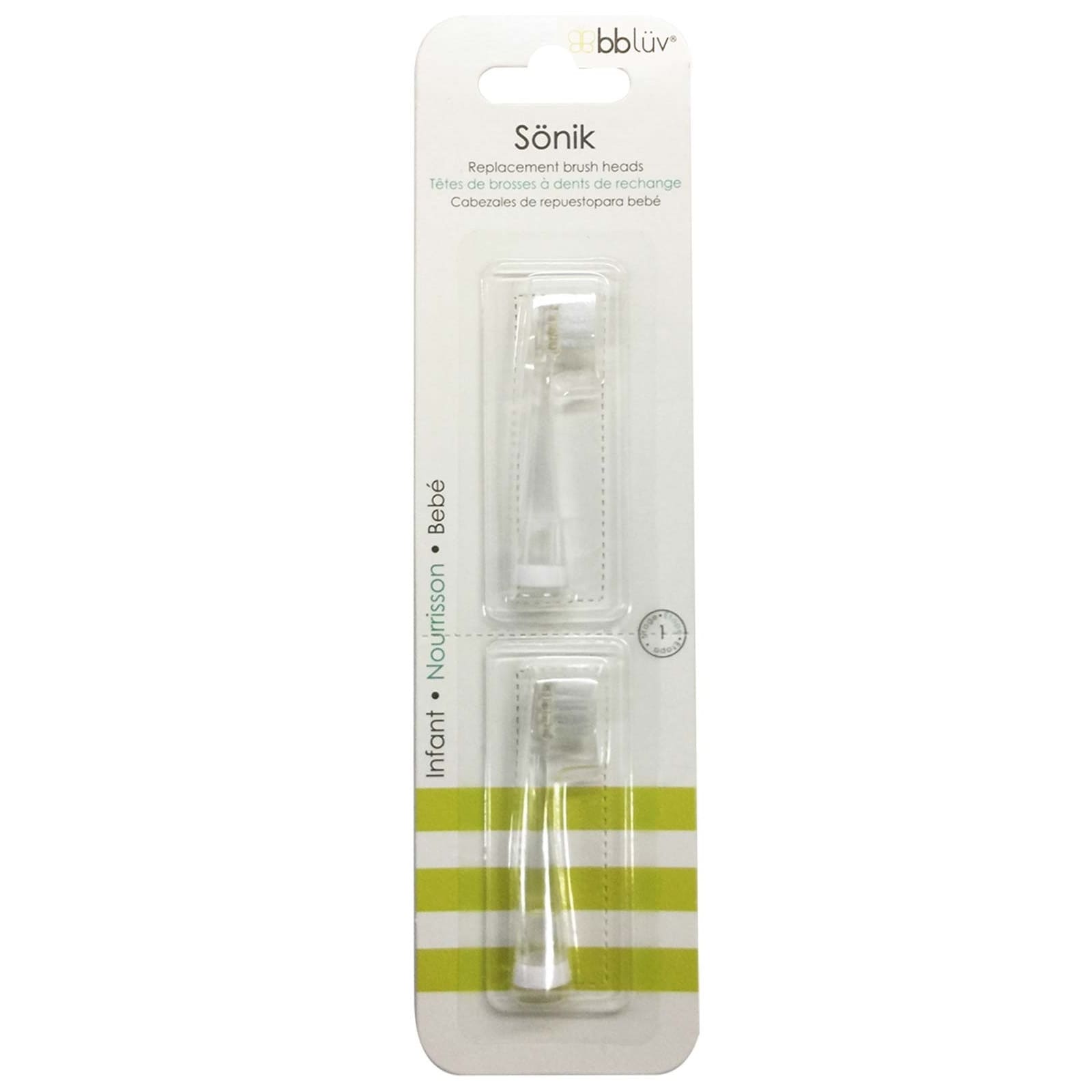 BBLÜV Sönik Ersatzzahnbürstenköpfe 2er Pack Kleinkinder