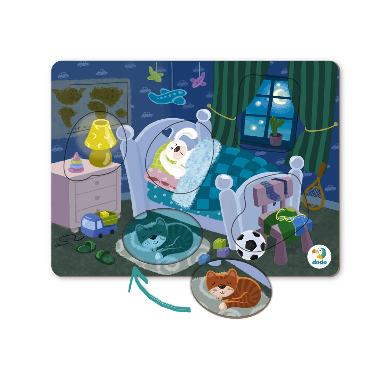 DODO Sortierpuzzle Schlafzimmer, 24M+