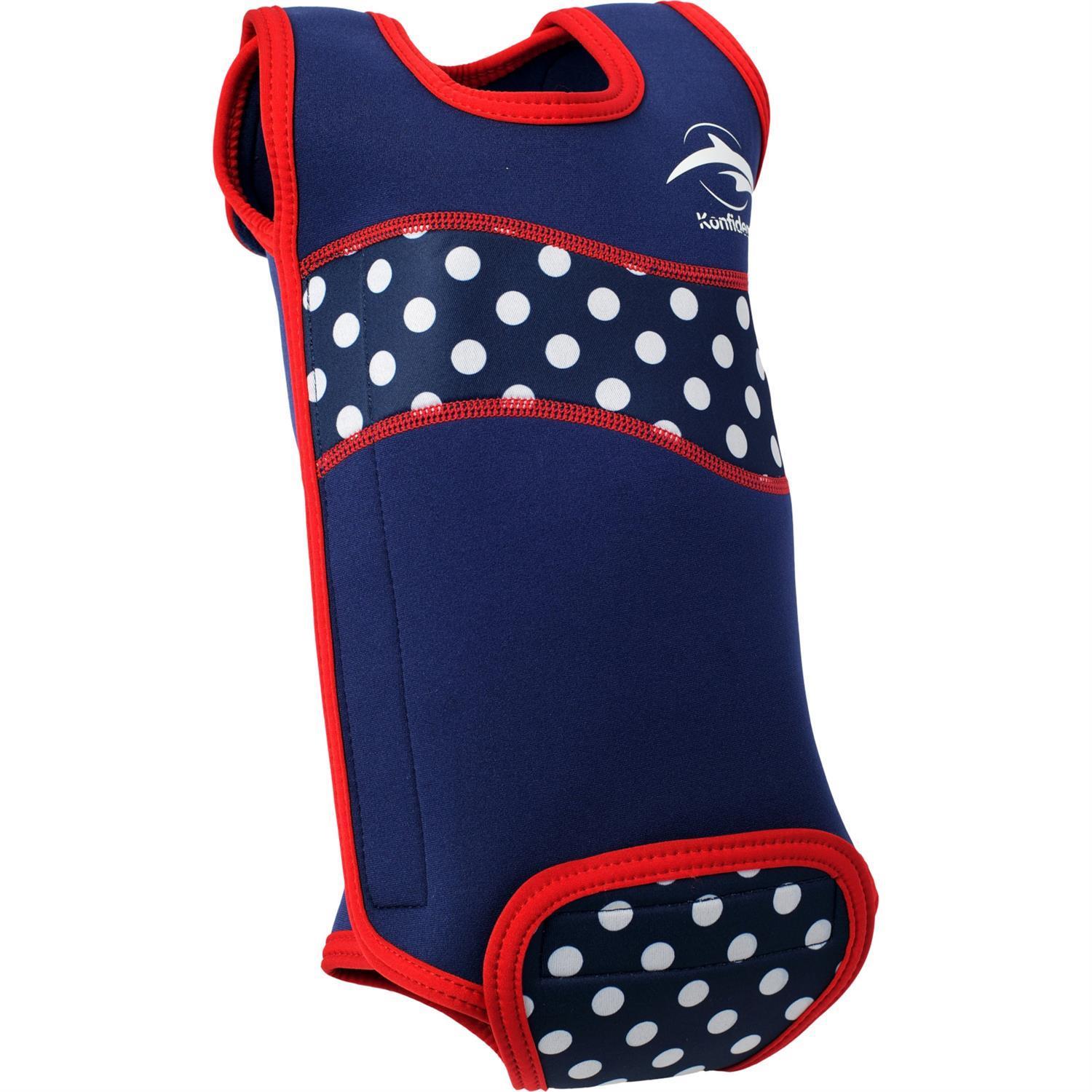 KONFIDENCE Baby-Neoprenanzug Babywarma navy mit Punkten, 12-24 Monate