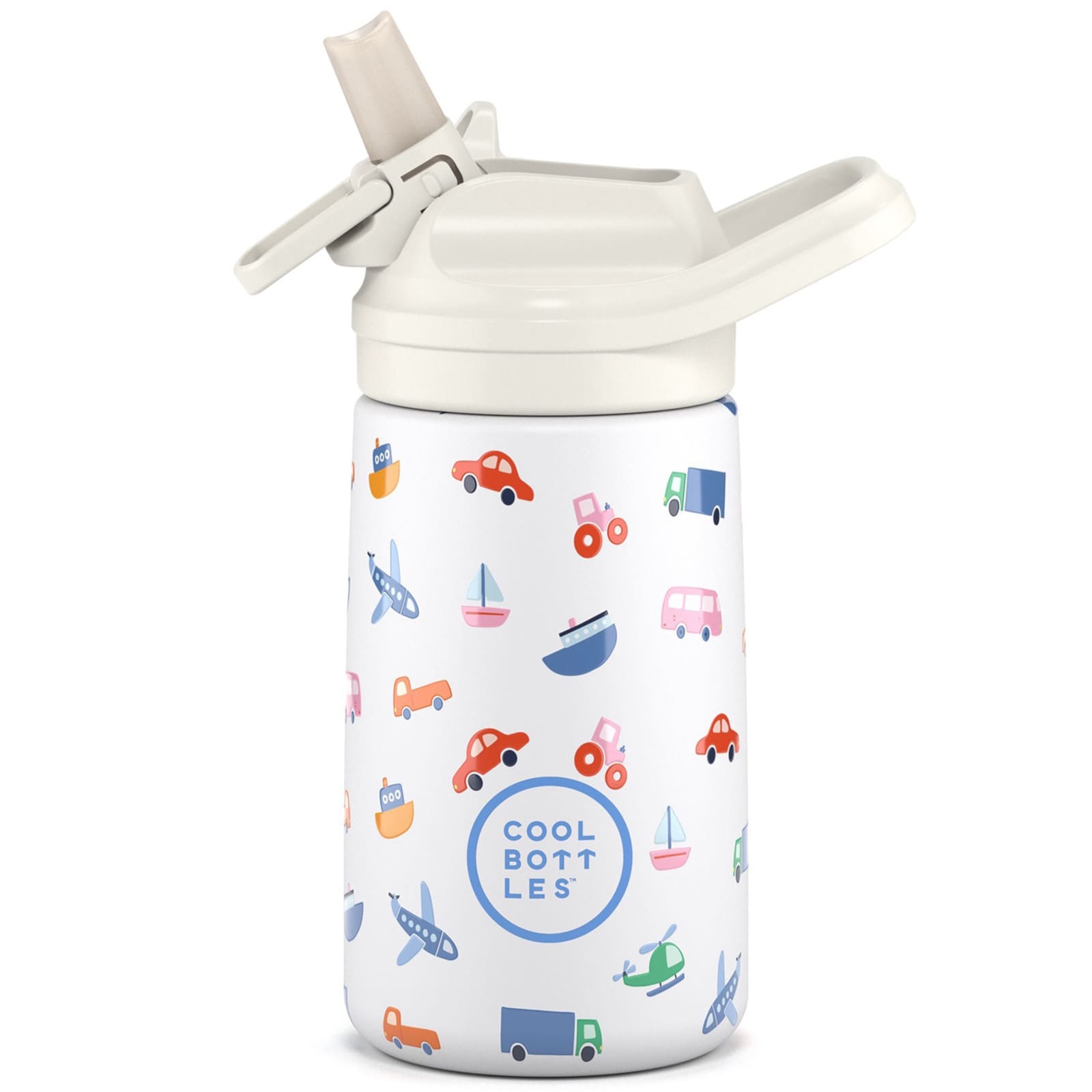 COOL BOTTLES Bouteille isotherme The Kiddie Bottle Little Wheels 350ml
