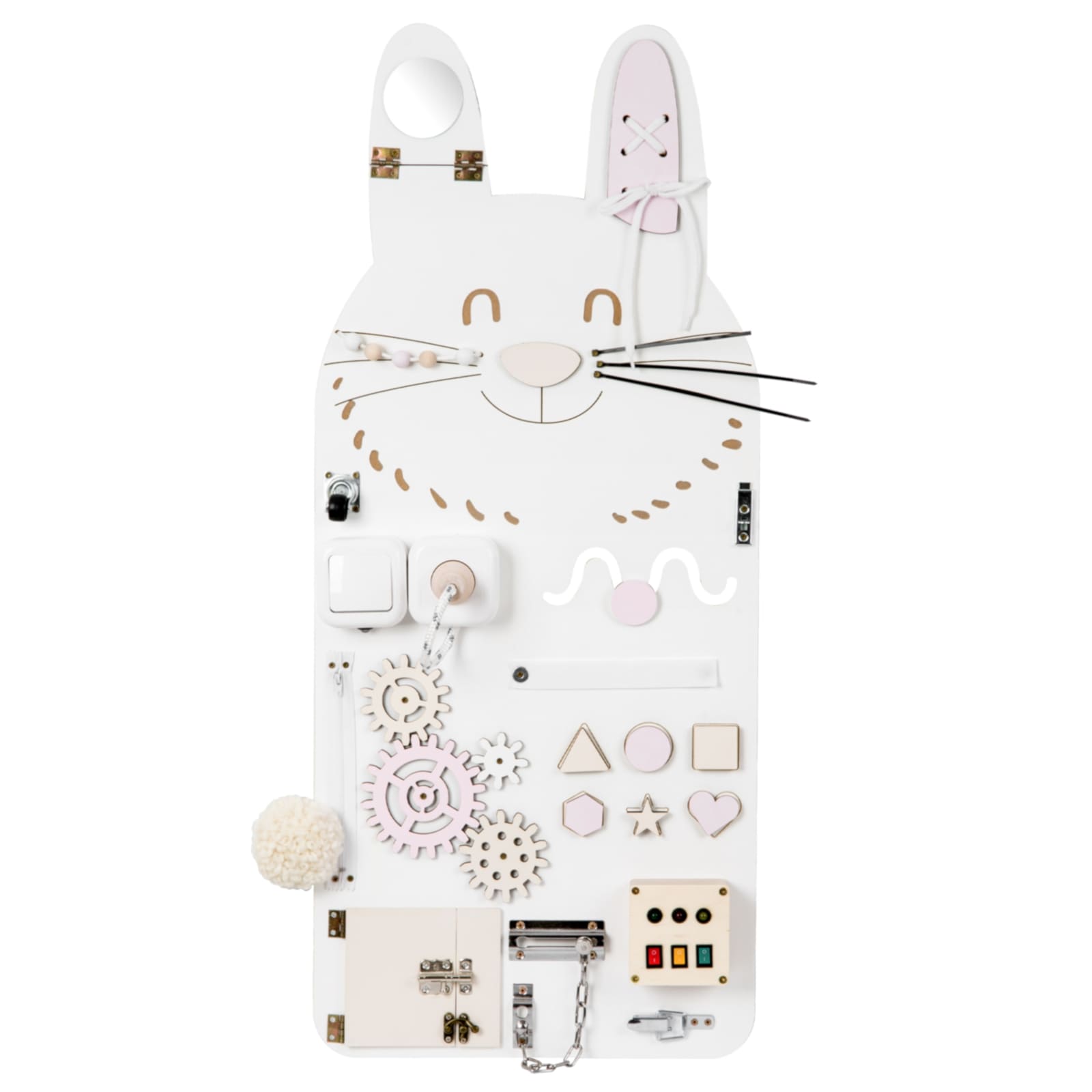 WOOBIBOO Busy Board Aktivitätenspielbrett Hase