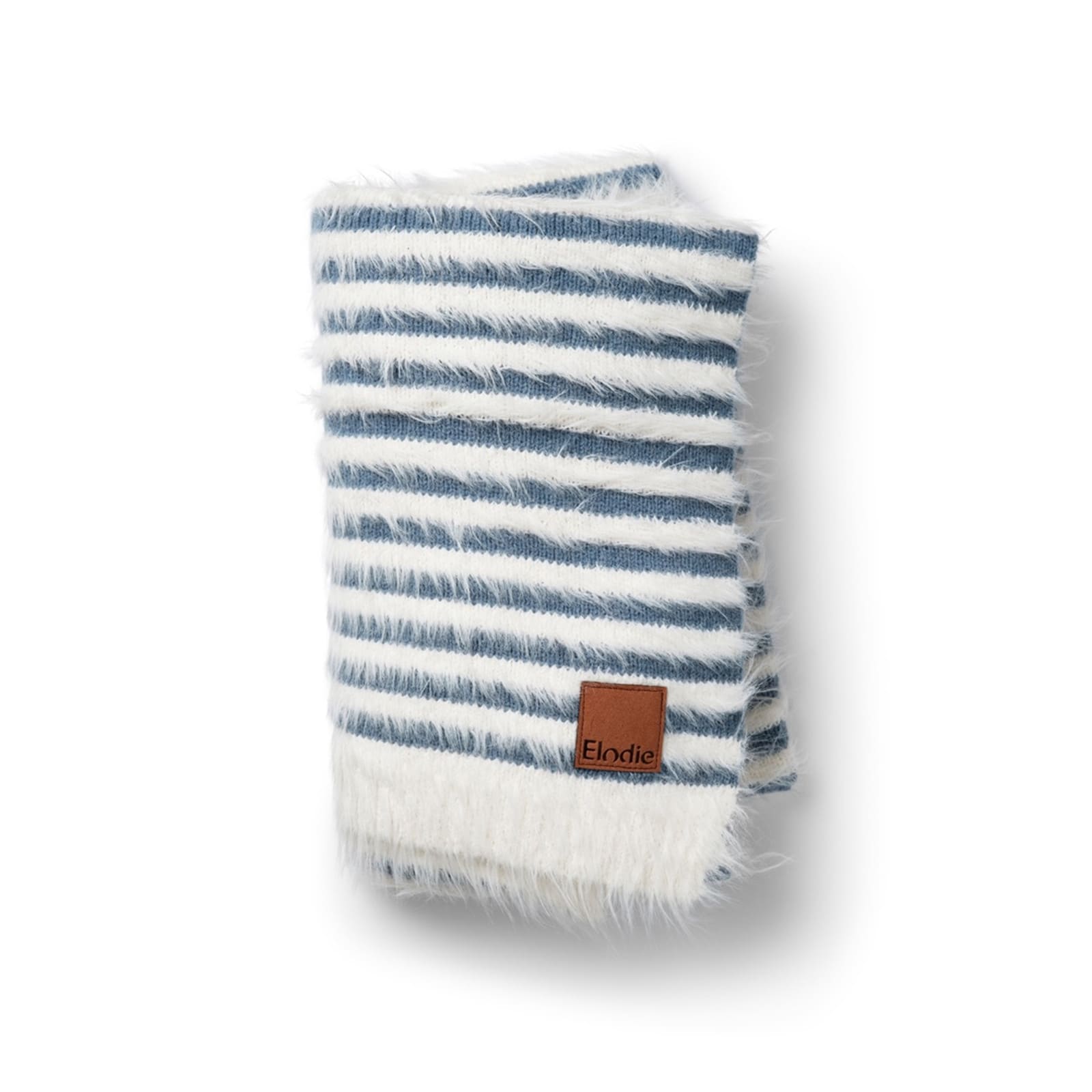ELODIE Babydecke Furry Knit Berry Blue