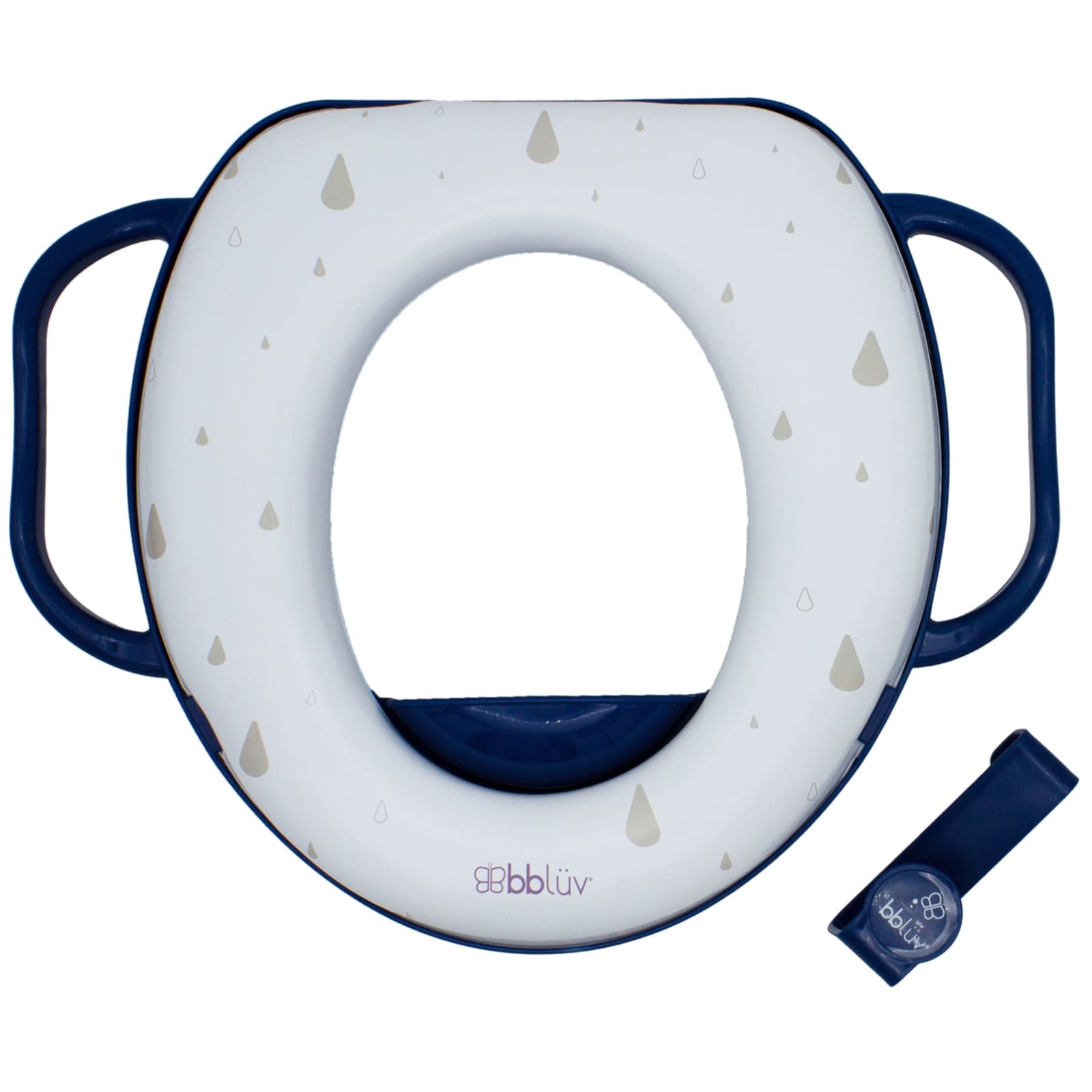 BBLÜV Pöti WC-Sitz mit Griffen Navy