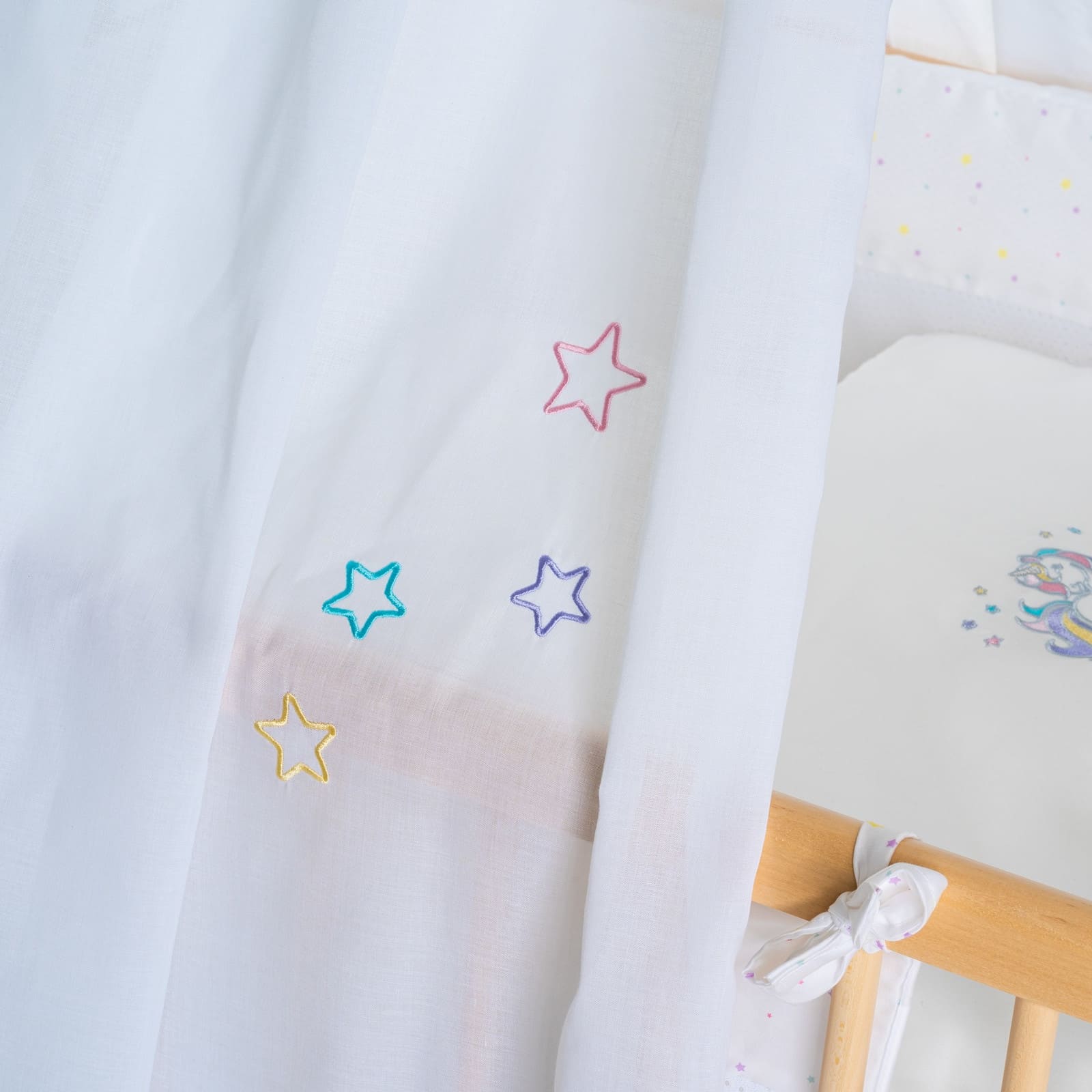 KULI-MULI Ciel de lit Voile Lyocell Licorne