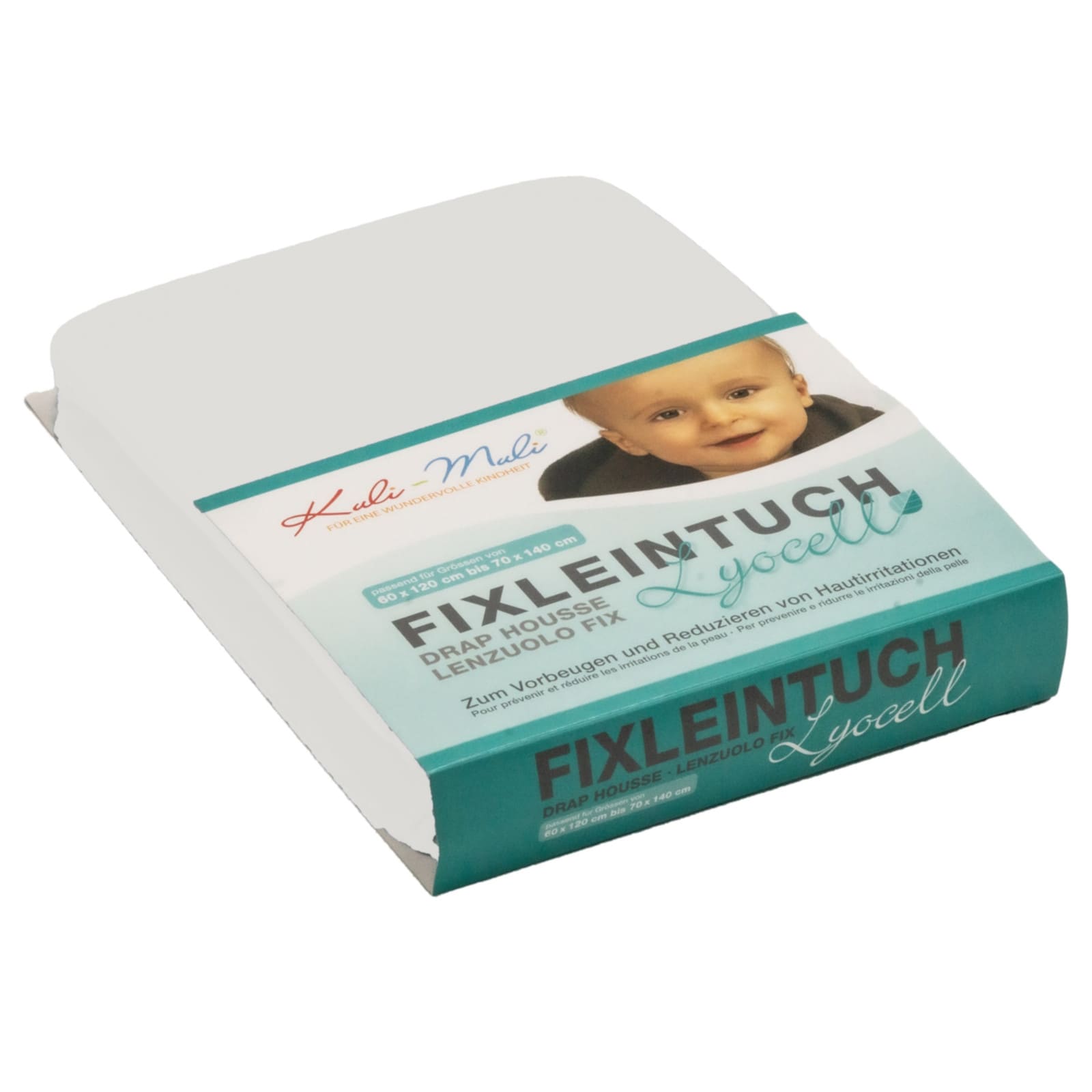 KULI-MULI Drap-housse Lyocell blanc 70 x 140 cm