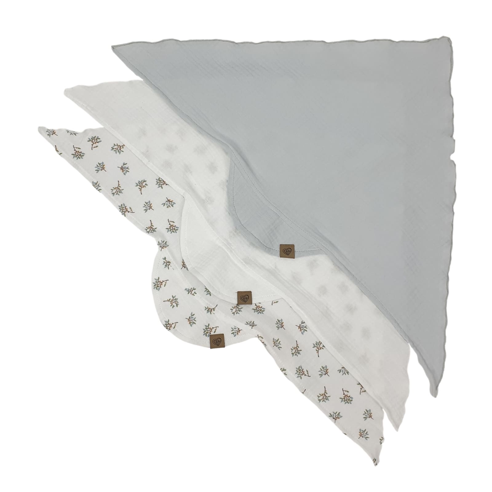 BISAL Sommerkopftuch 3er Set blau