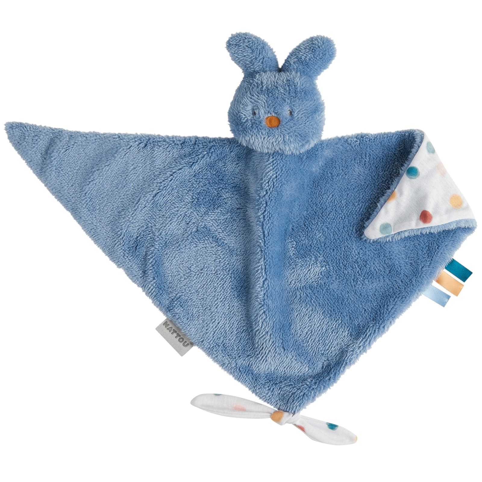 NATTOU Tipidou Grosses Kuscheltuch Hase blau