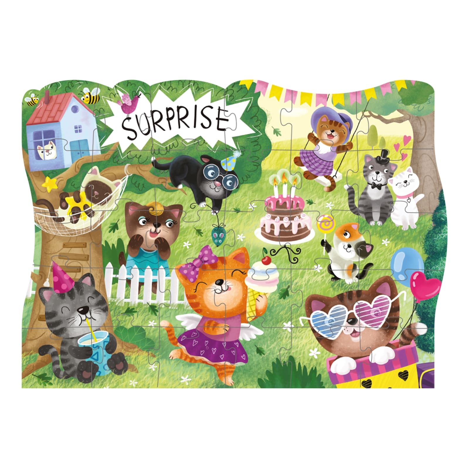 DODO Puzzle Katzen 30 Teile, 3J+