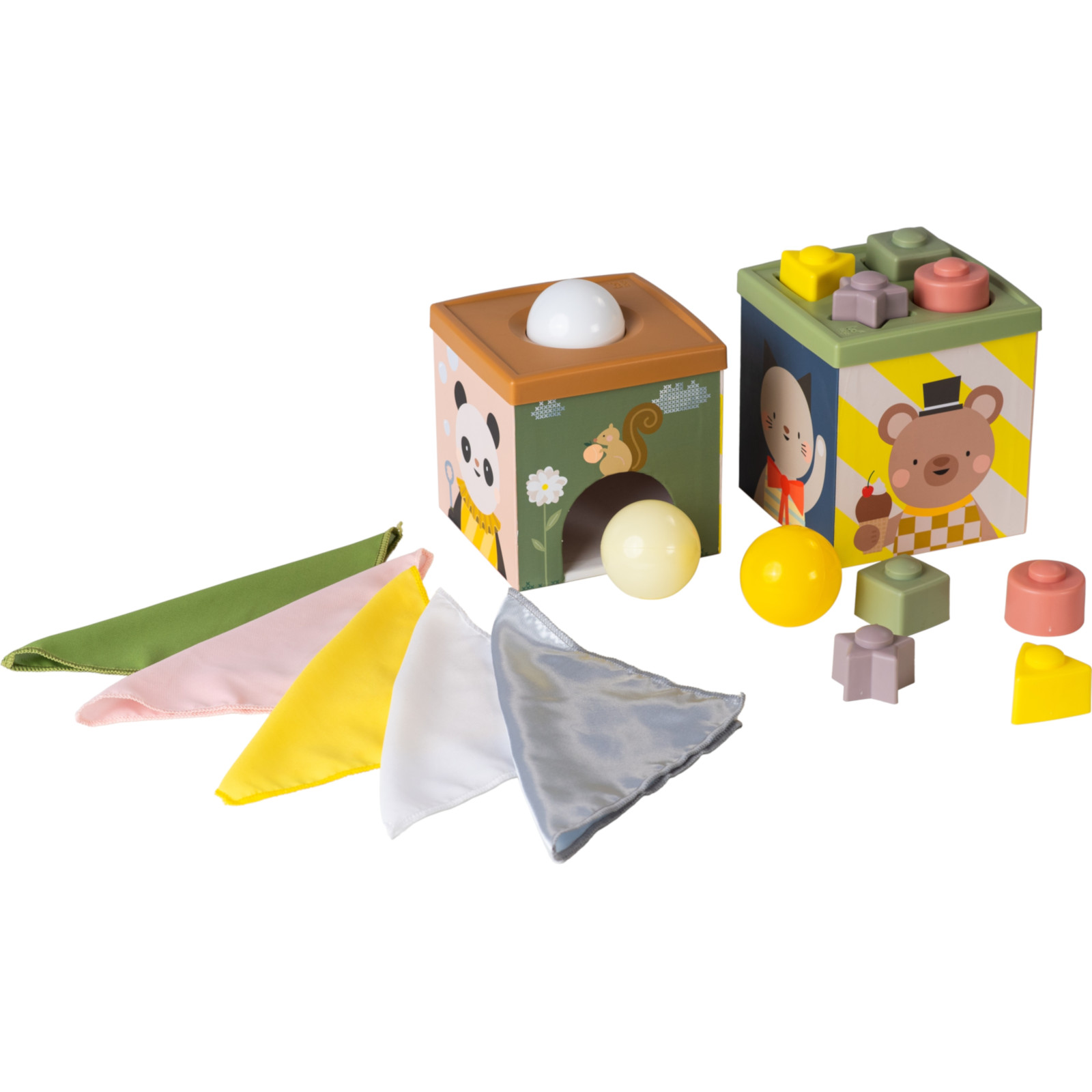 TAF-TOYS Aktivitätenwürfel Play & Discover, 12M+