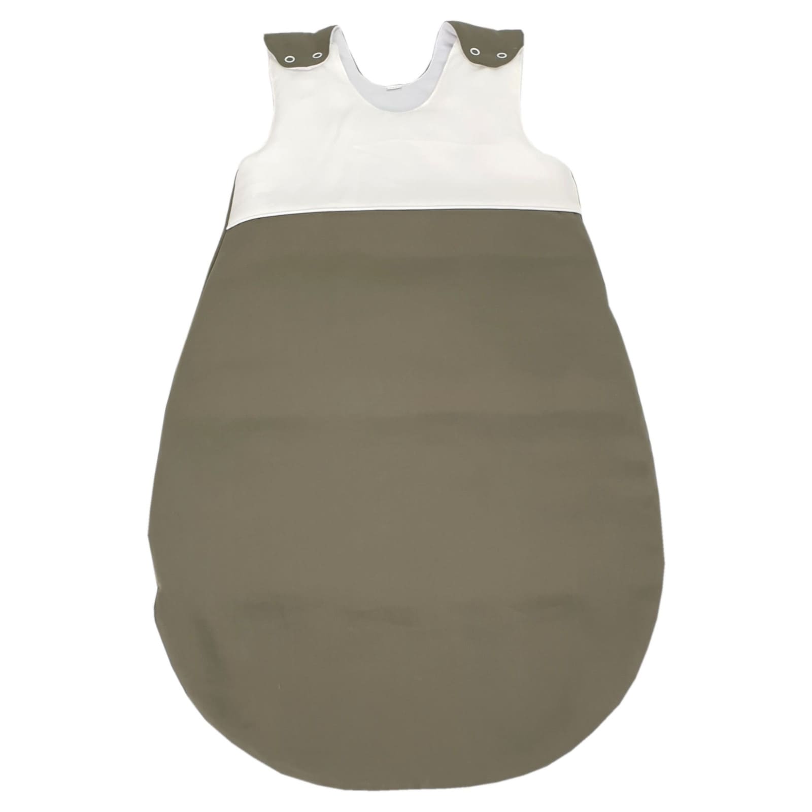 KULI-MULI Ganzjahresschlafsack Lyocell 60 cm ecru-khaki