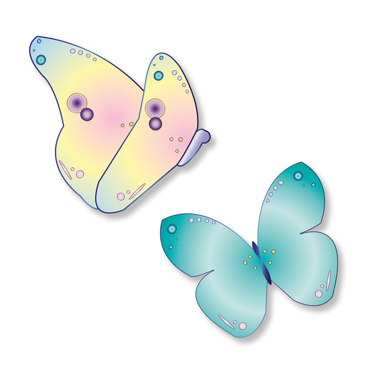 VALENTINES FOREST Magnetischer Schmetterling 2er Pack