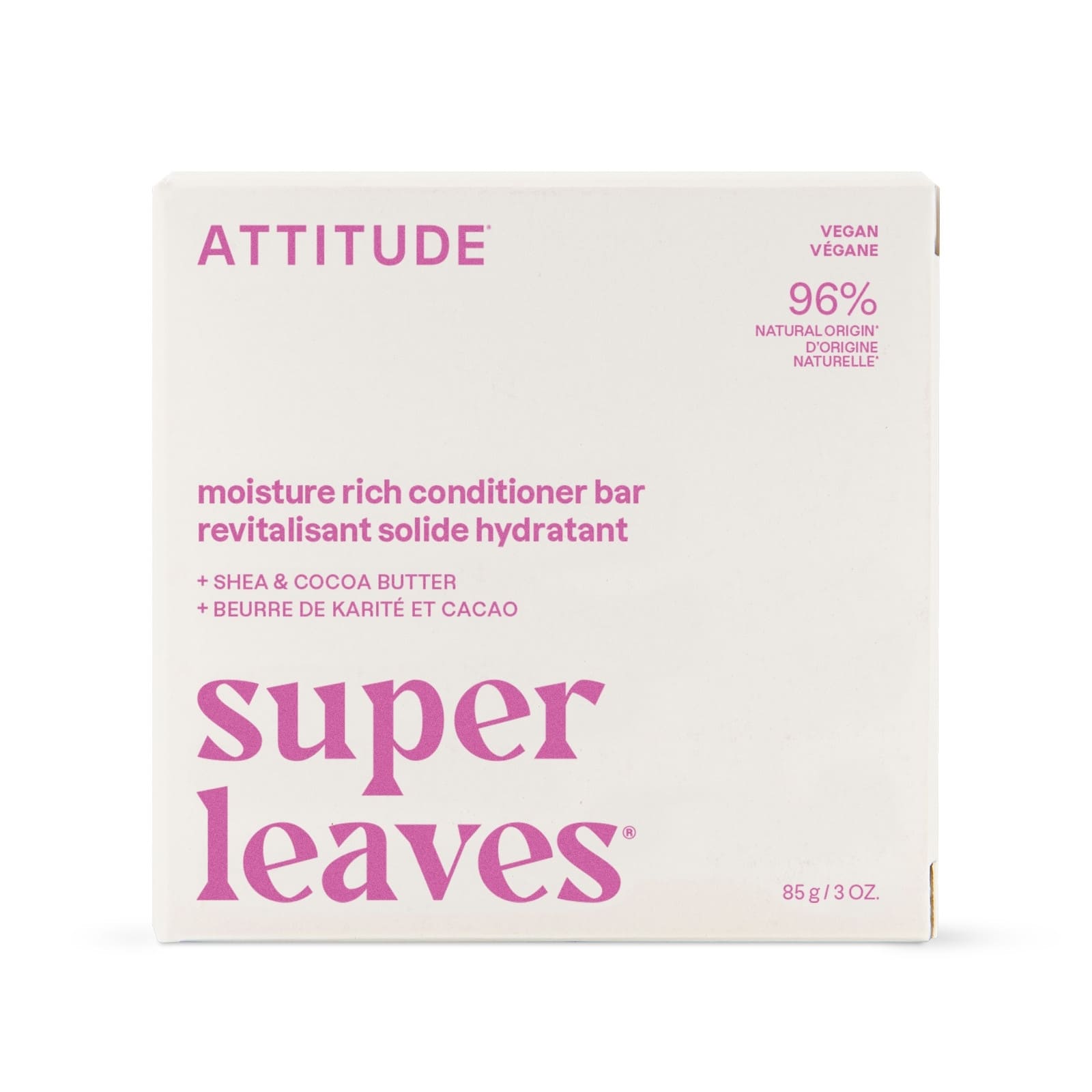 ATTITUDE super leaves Pflegespülungseife Feuchtigkeitsreich Kokosnuss & Waldbeeren 85g