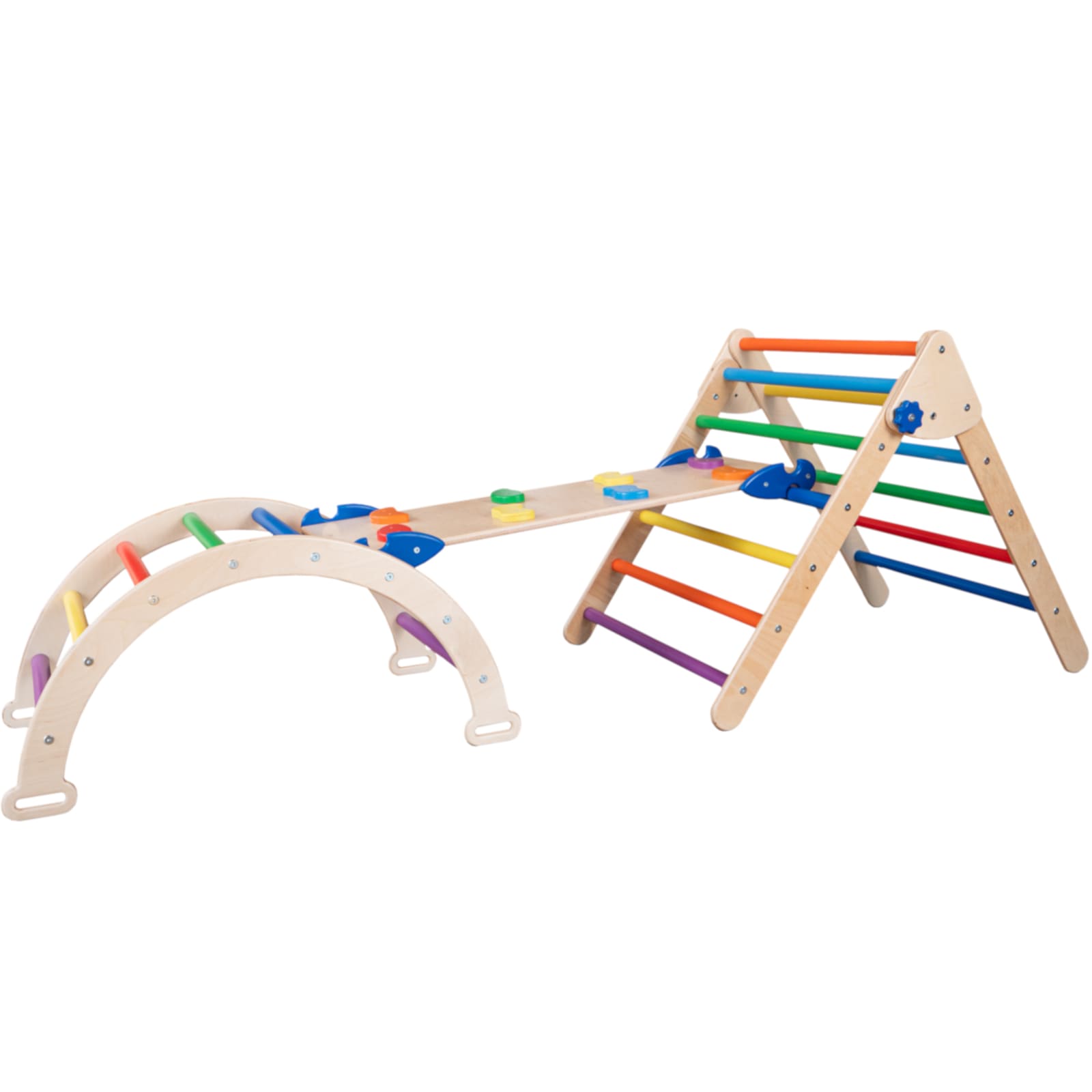 WOODANDHEARTS Ensemble d’escalade moyen Rainbow