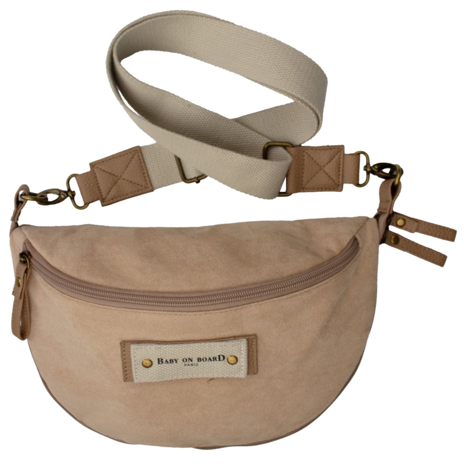 BABY ON BOARD Mini Wickeltasche Armelle nature