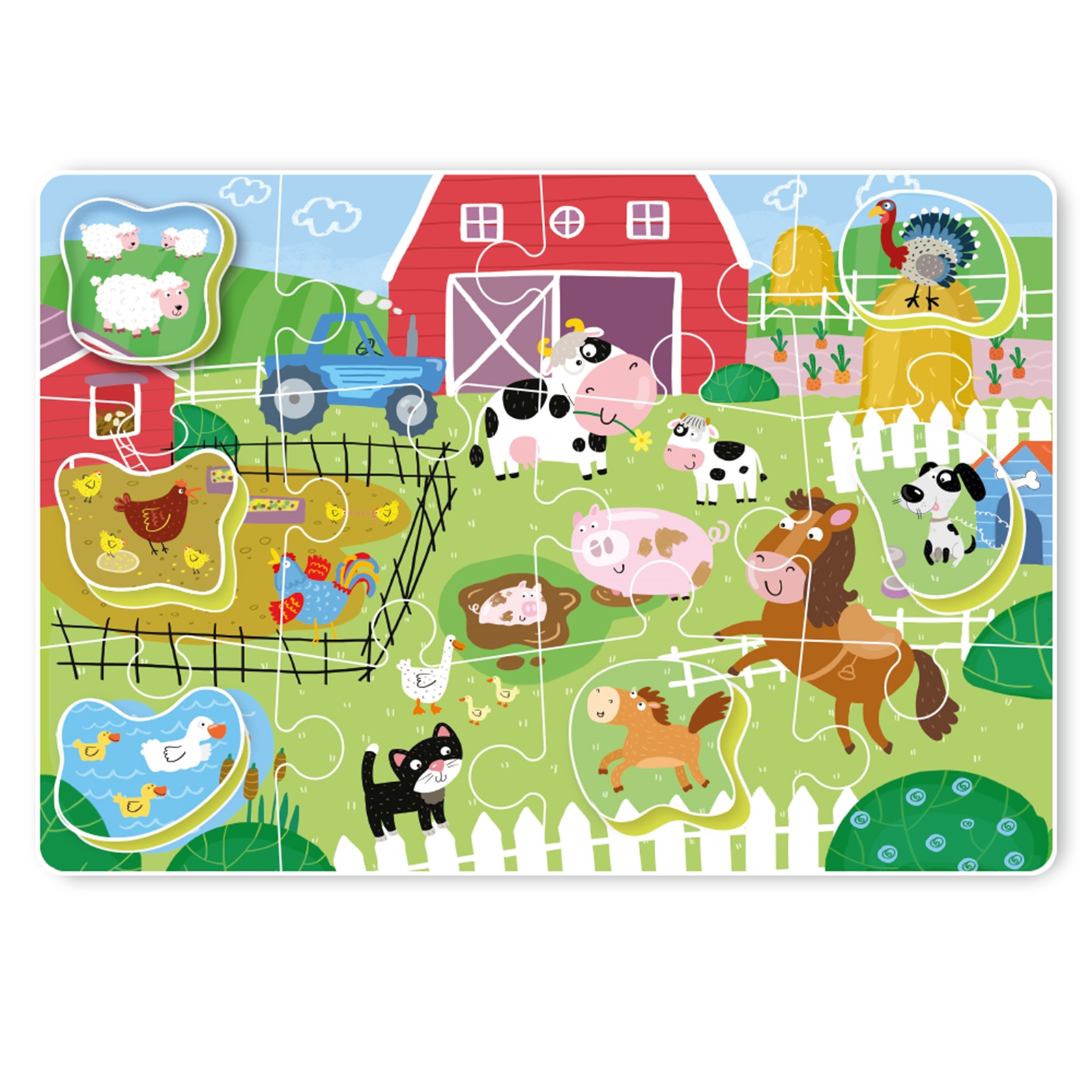 DODO Sortierpuzzle Bauernhof, 24M+