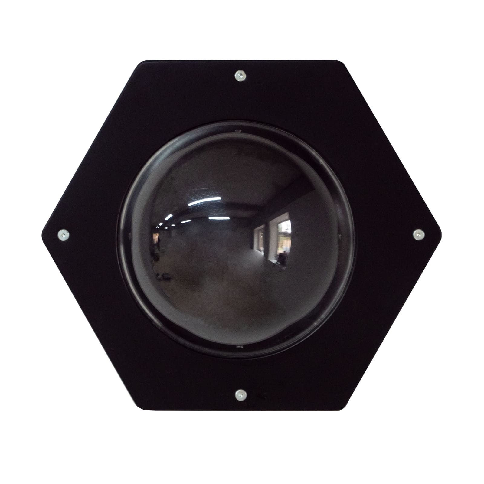 WOWHELPERCO Sechseck mit Acrylfenster schwarz