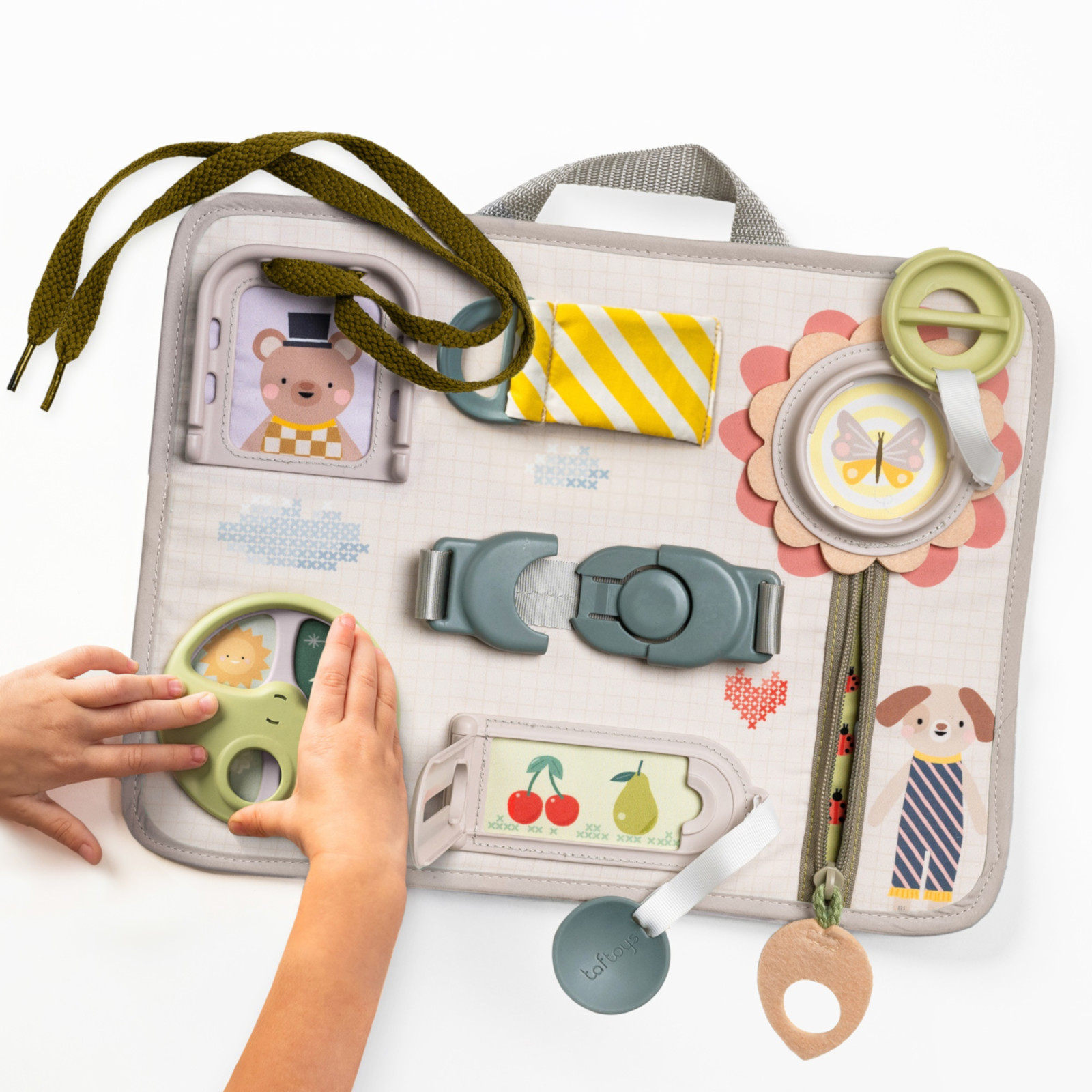 TAF-TOYS Busy Board Snap 'n Learn, 18M+